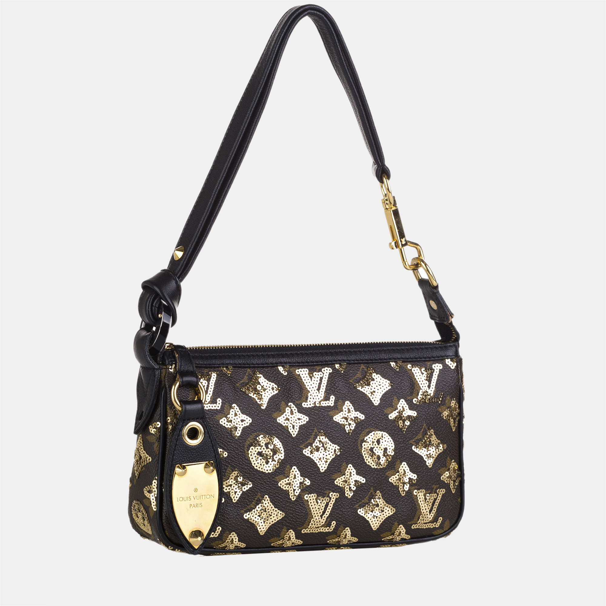 

Louis Vuitton Brown Sequin Monogram Pochette Accessoires