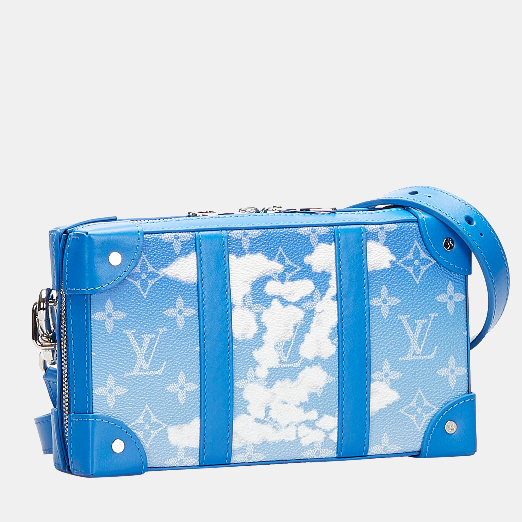 

Louis Vuitton Blue Monogram Clouds Soft Trunk Wallet
