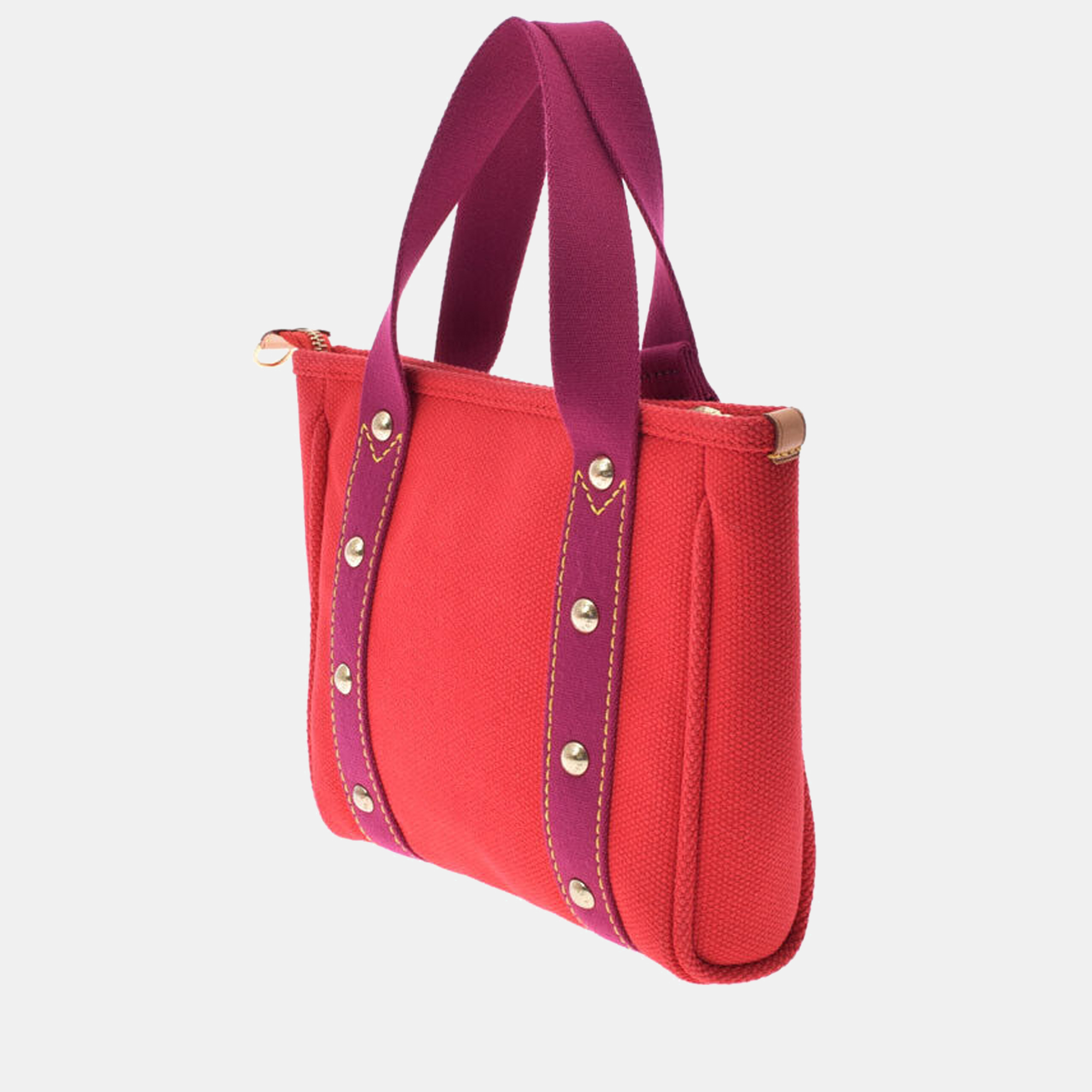 

Louis Vuitton Red Canvas Antigua Cabas PM Bag