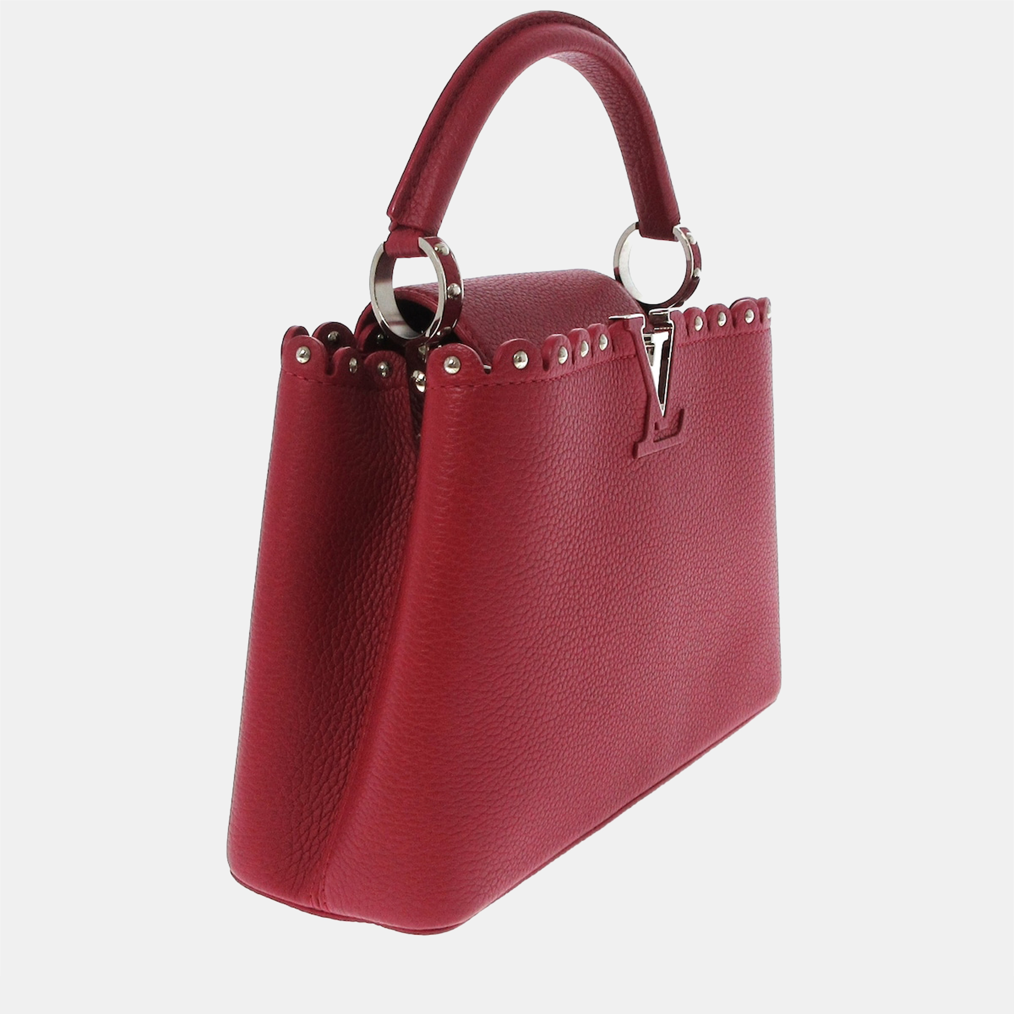 

Louis Vuitton Red Taurillon Leather Capucines GM Top Handle Bag