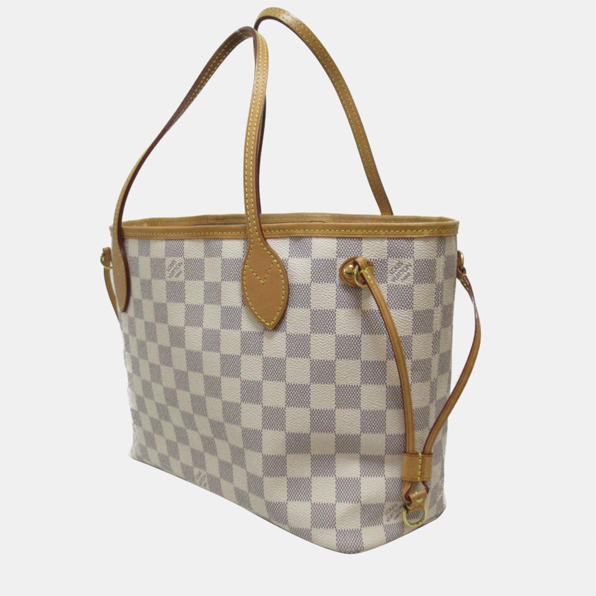 

Louis Vuitton White Damier Azur Canvas Neverfull PM Tote Bag