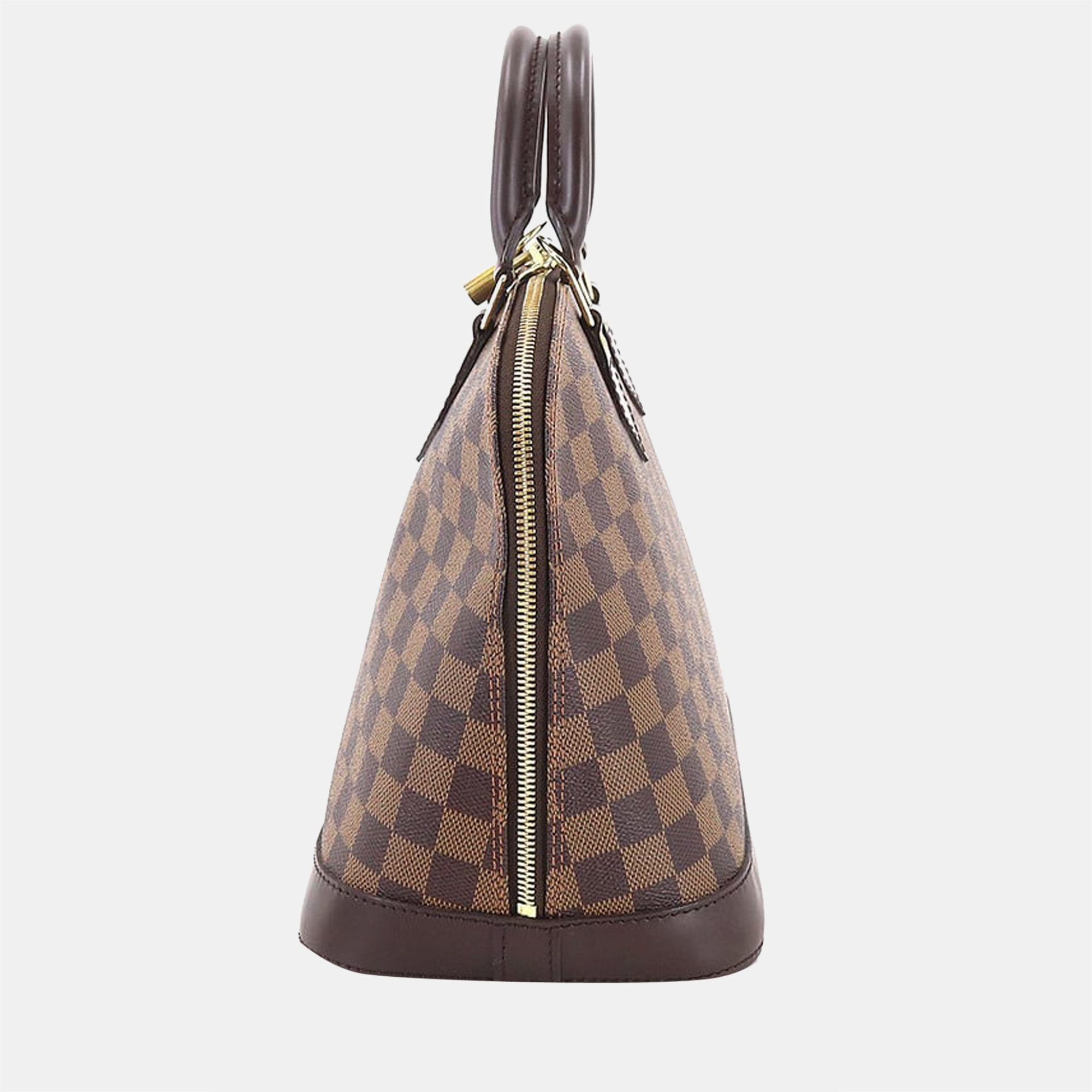 

Louis Vuitton Brown Damier Ebene Canvas Alma Top Handle Bag