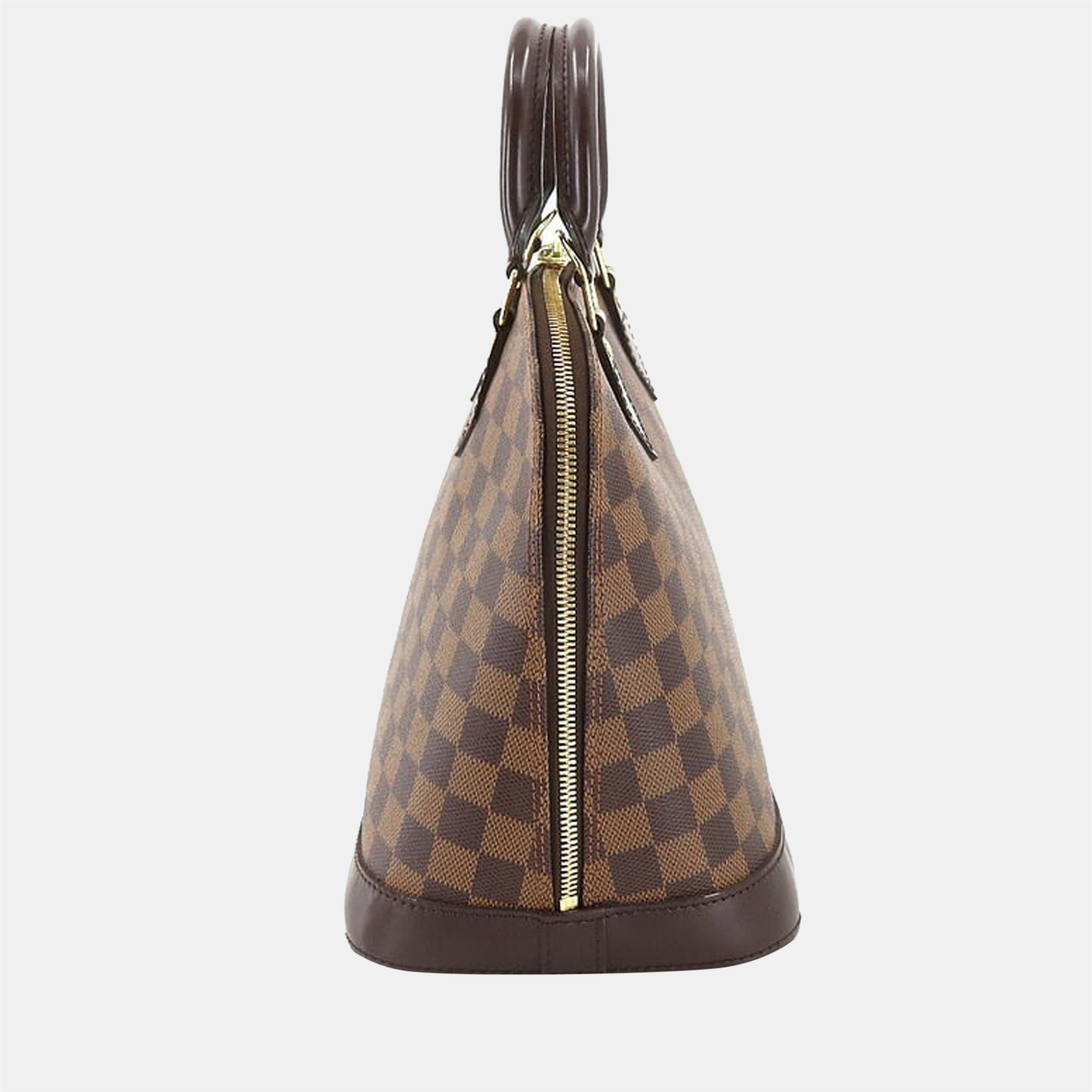 

Louis Vuitton Brown Damier Ebene Canvas Alma Top Handle Bag