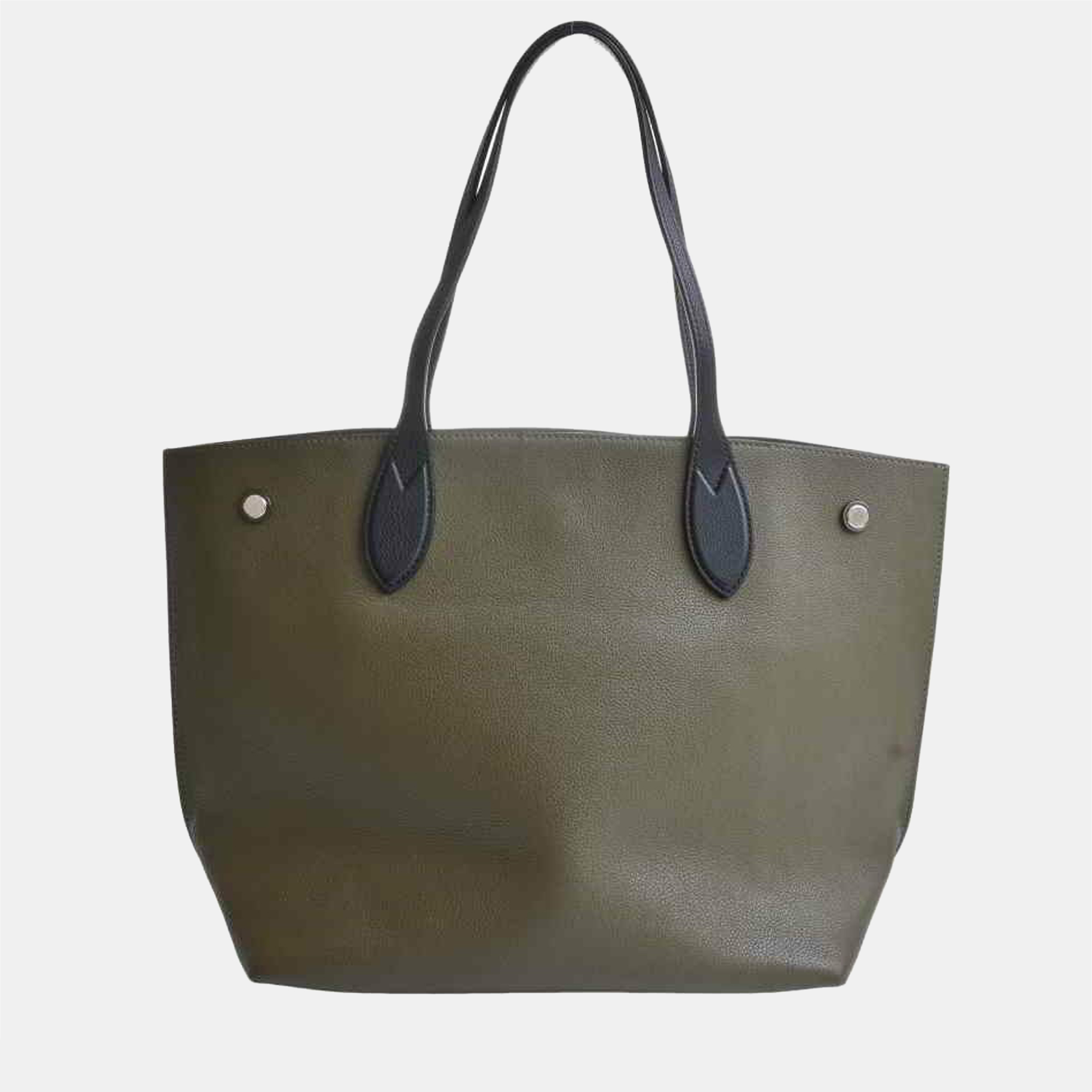 

Louis Vuitton Green Leather Lockme Go Tote Bag