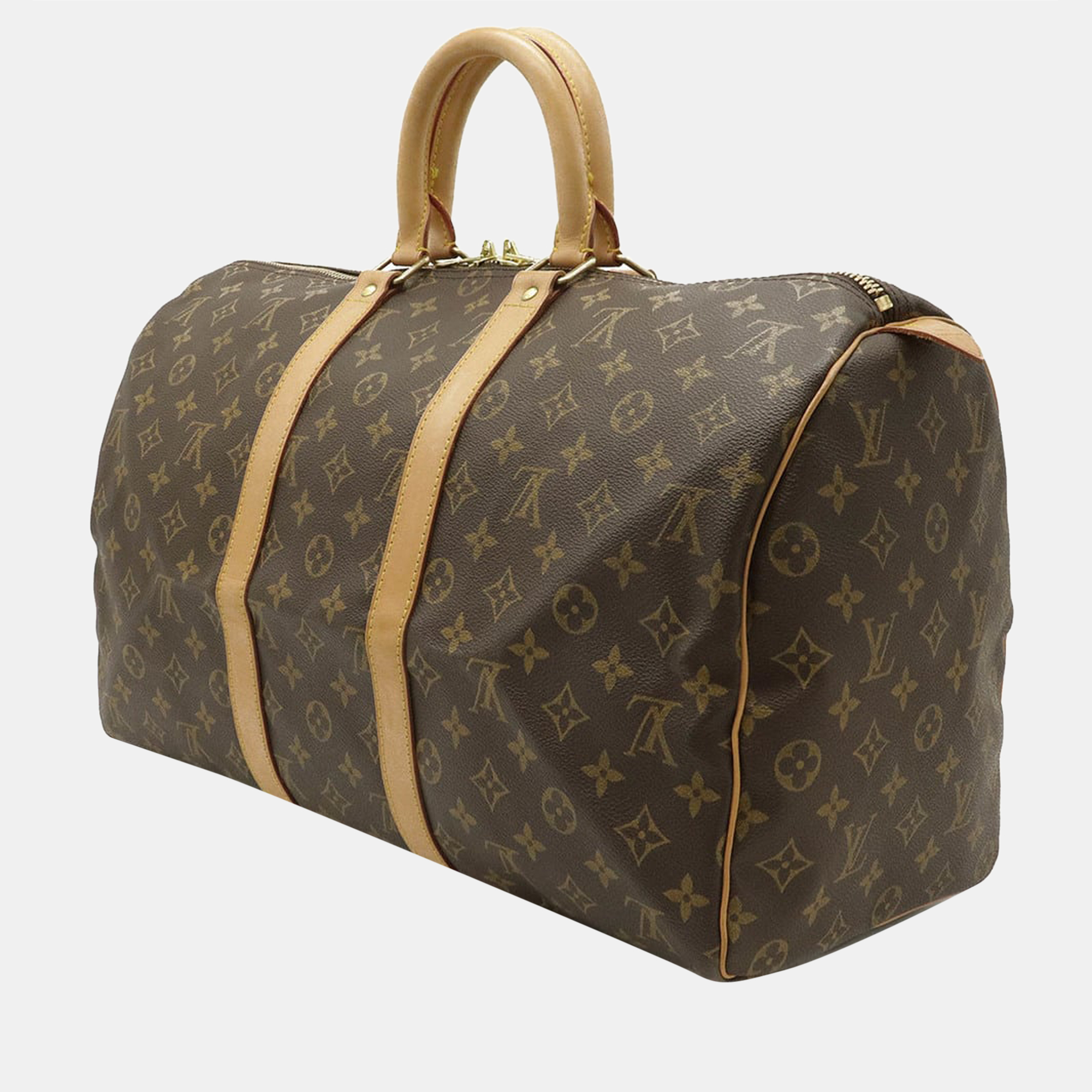 

Louis Vuitton Brown Monogram Canvas Keepall 45 Boston Bag