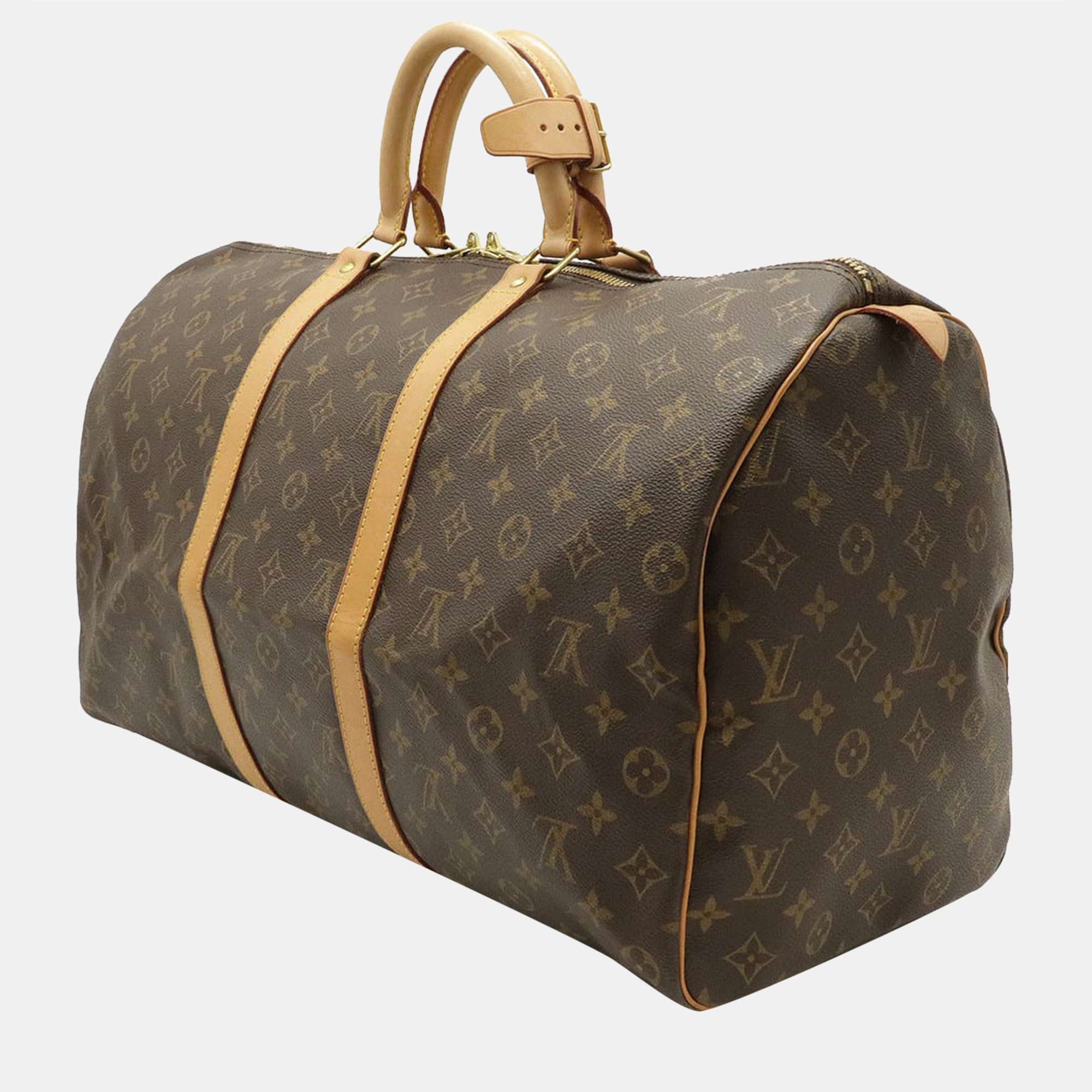 

Louis Vuitton Brown Monogram Canvas Keepall 50 Duffel Bag