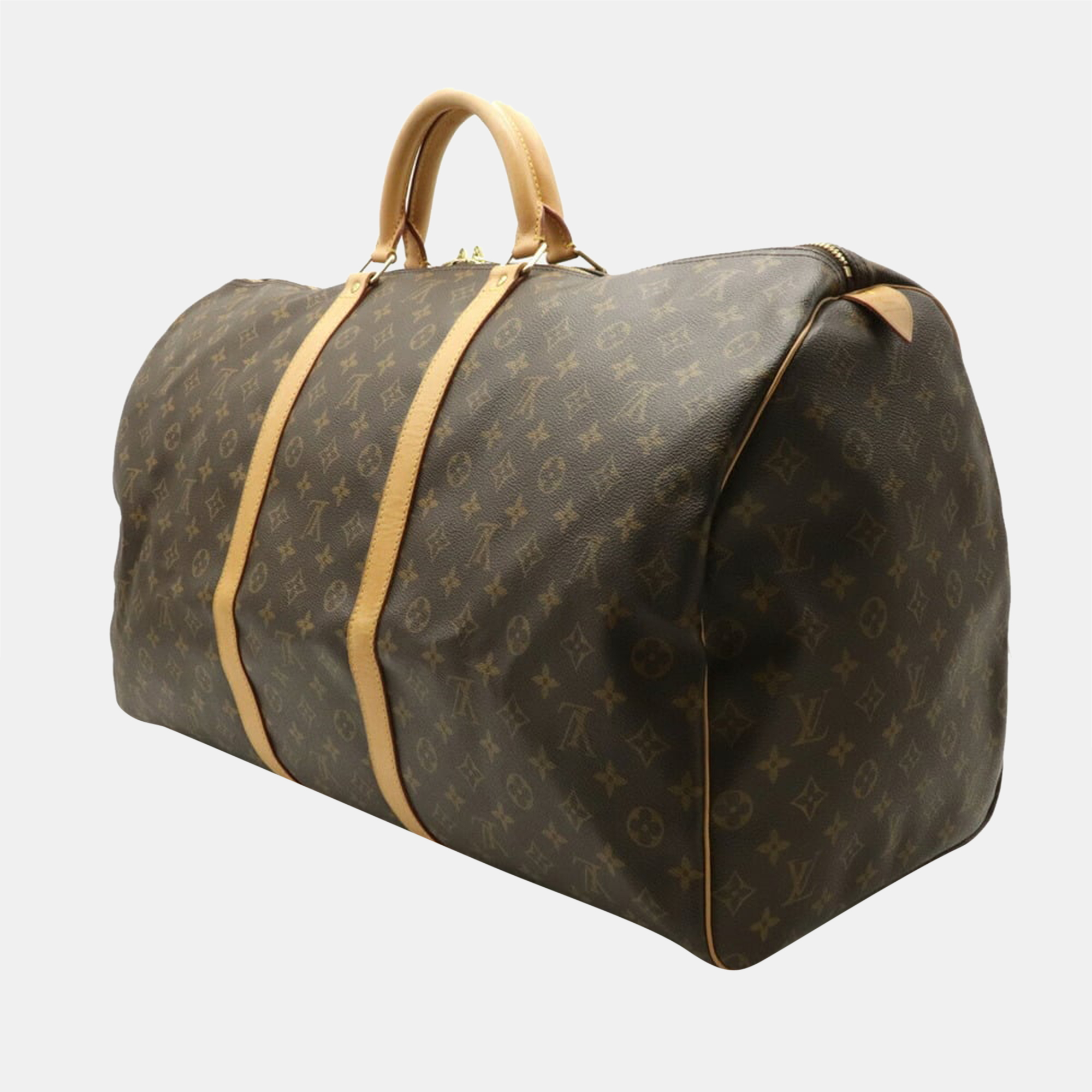 

Louis Vuitton Brown Monogram Canvas Keepall 55 Duffel Bag