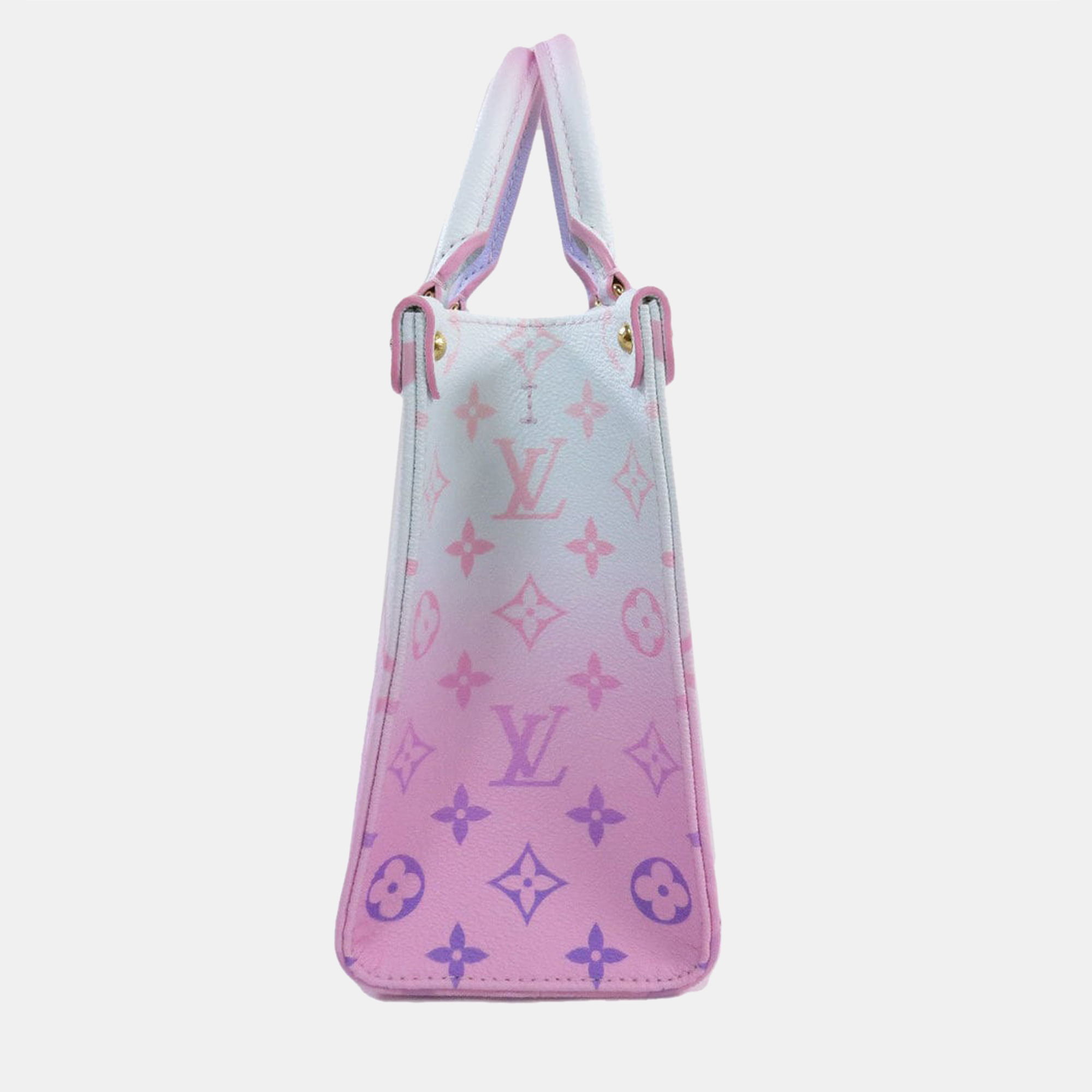 

Louis Vuitton Pink Spring In The City Monogram Sunrise Canvas OnTheGo PM Tote Bag