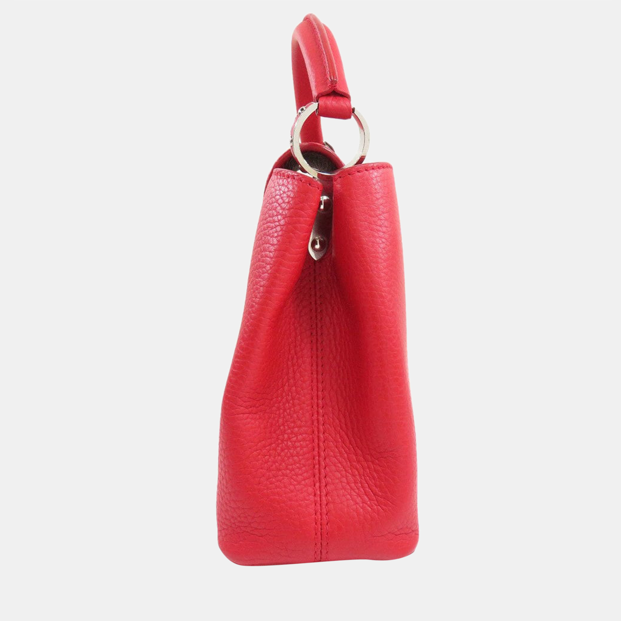 

Louis Vuitton Red Taurillon Leather Capucines BB Top Handle Bag