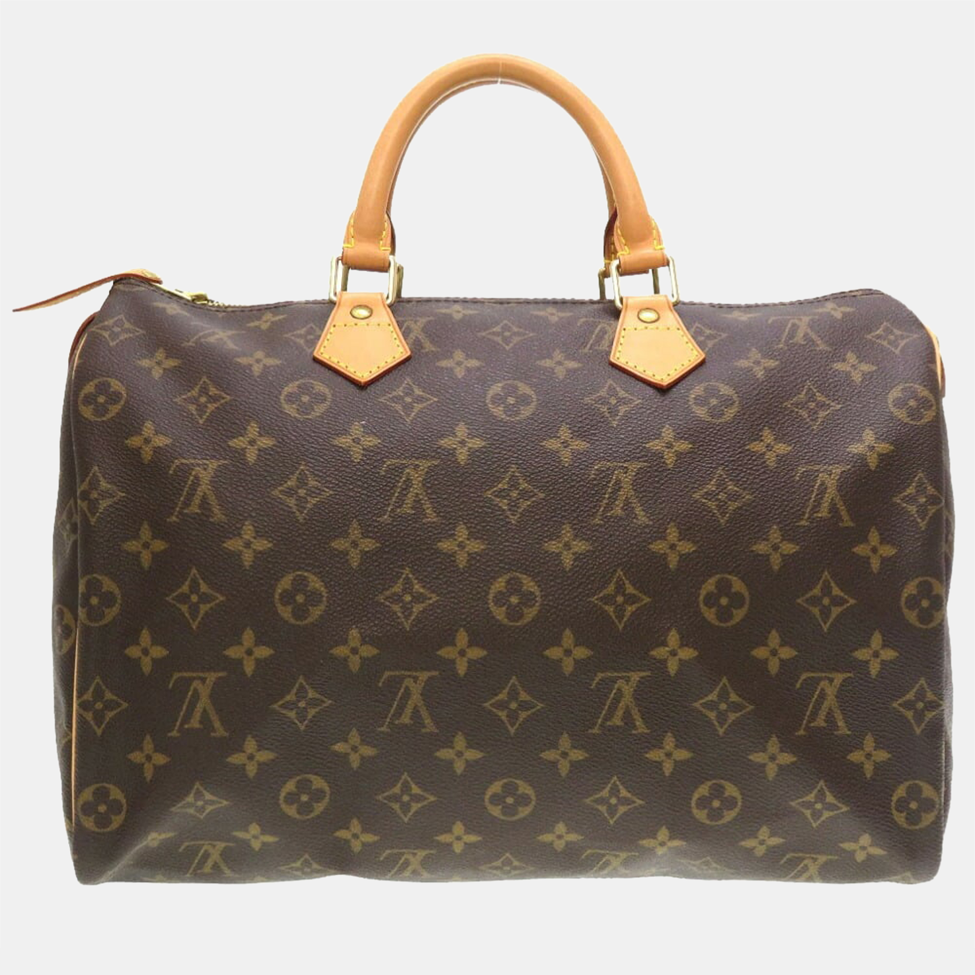 

Louis Vuitton Brown Monogram Canvas Speedy 35 Top Handle Bag
