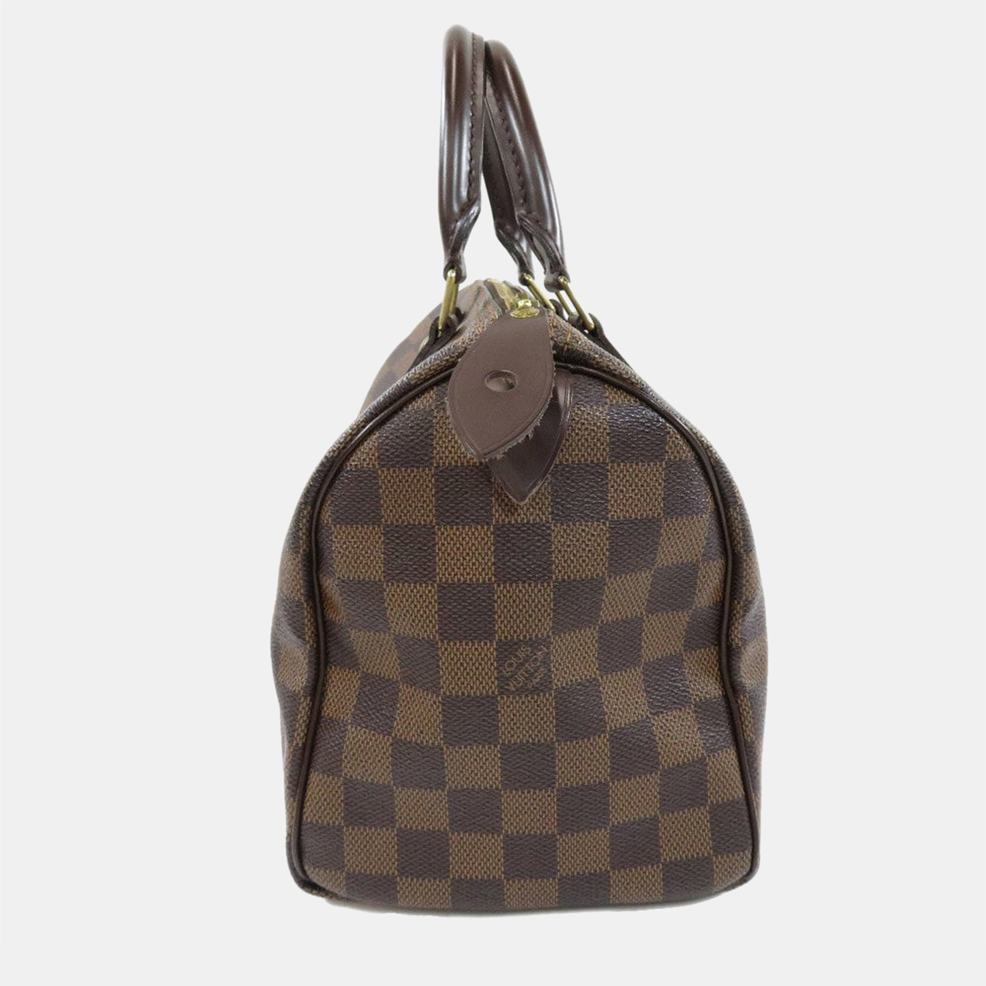 

Louis Vuitton Brown Damier Ebene Canvas Speedy 25 Top Handle Bag