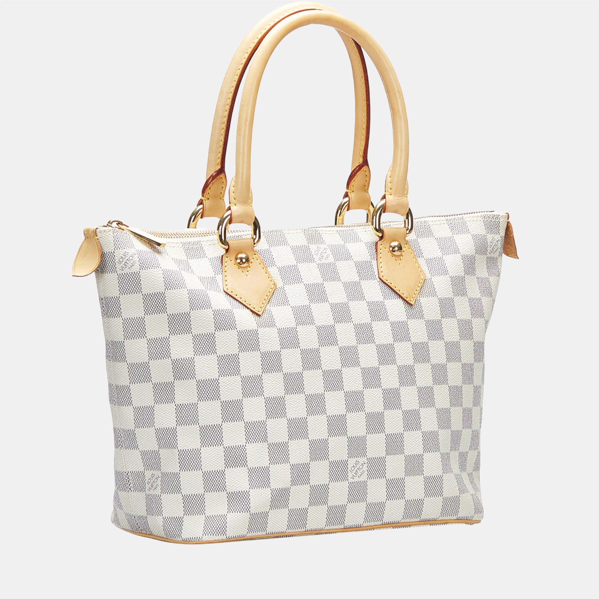 

Louis Vuitton White/Blue Damier Azur Saleya PM