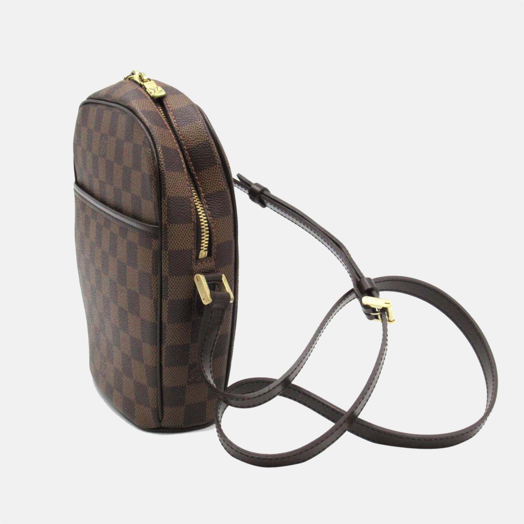 

Louis Vuitton Brown Canvas Damier Ebene Ipanema PM Bag