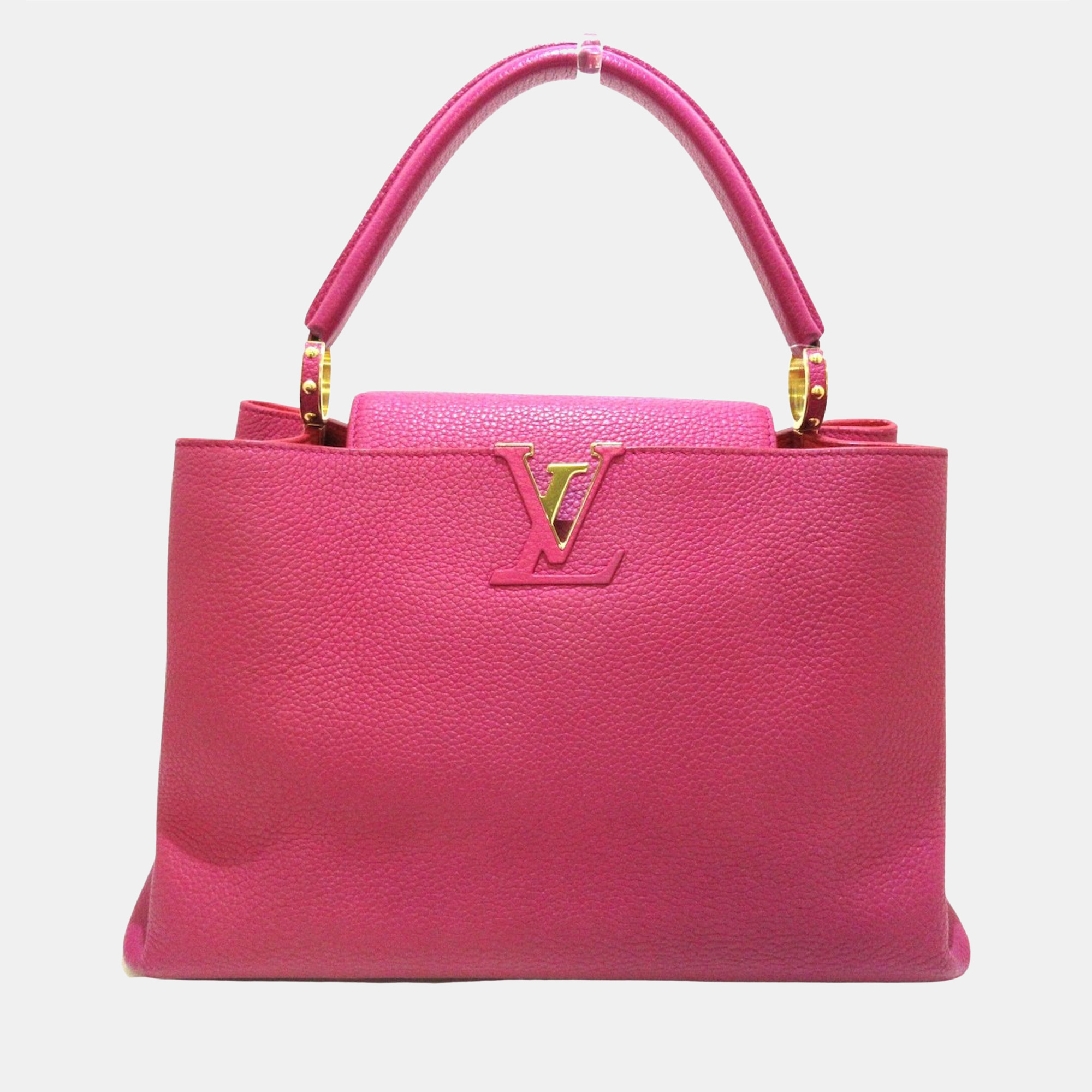 Louis Vuitton Pink Leather Capucines bag - ShopStyle