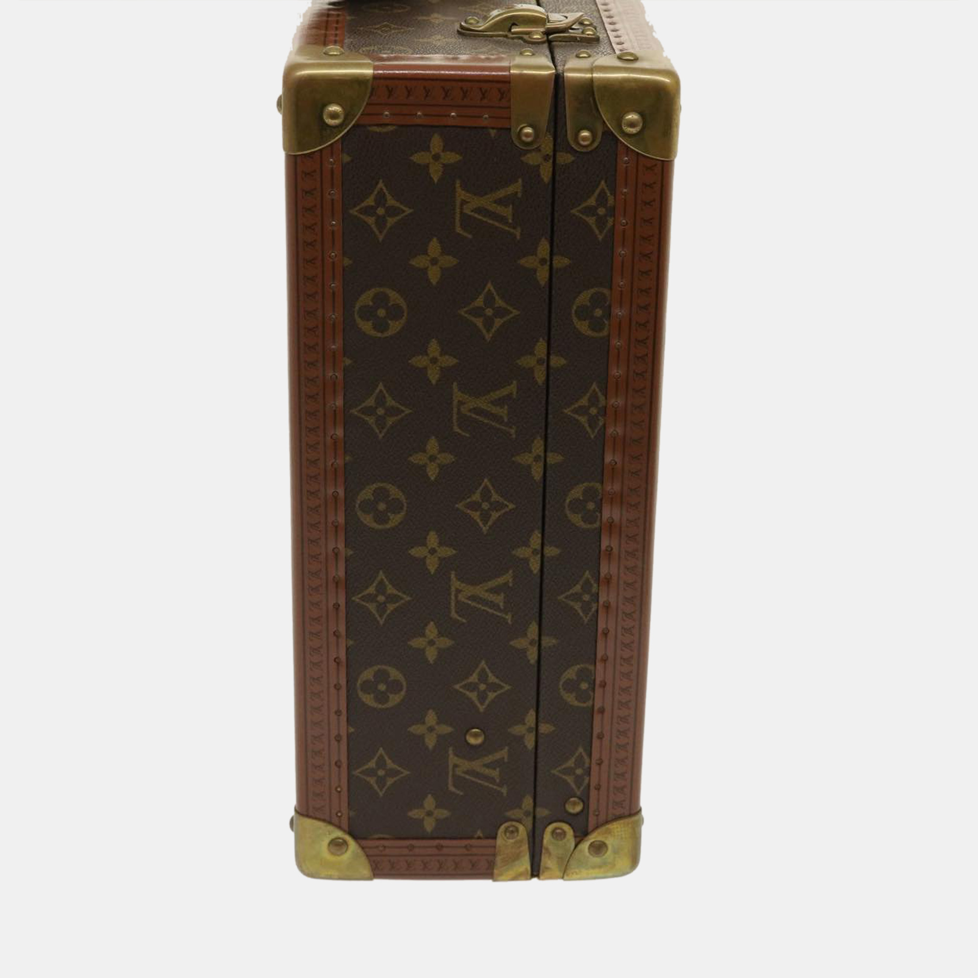 

Louis Vuitton Brown monogram Canvas Vintage Monogram Alzer 60 Briefcase trunk