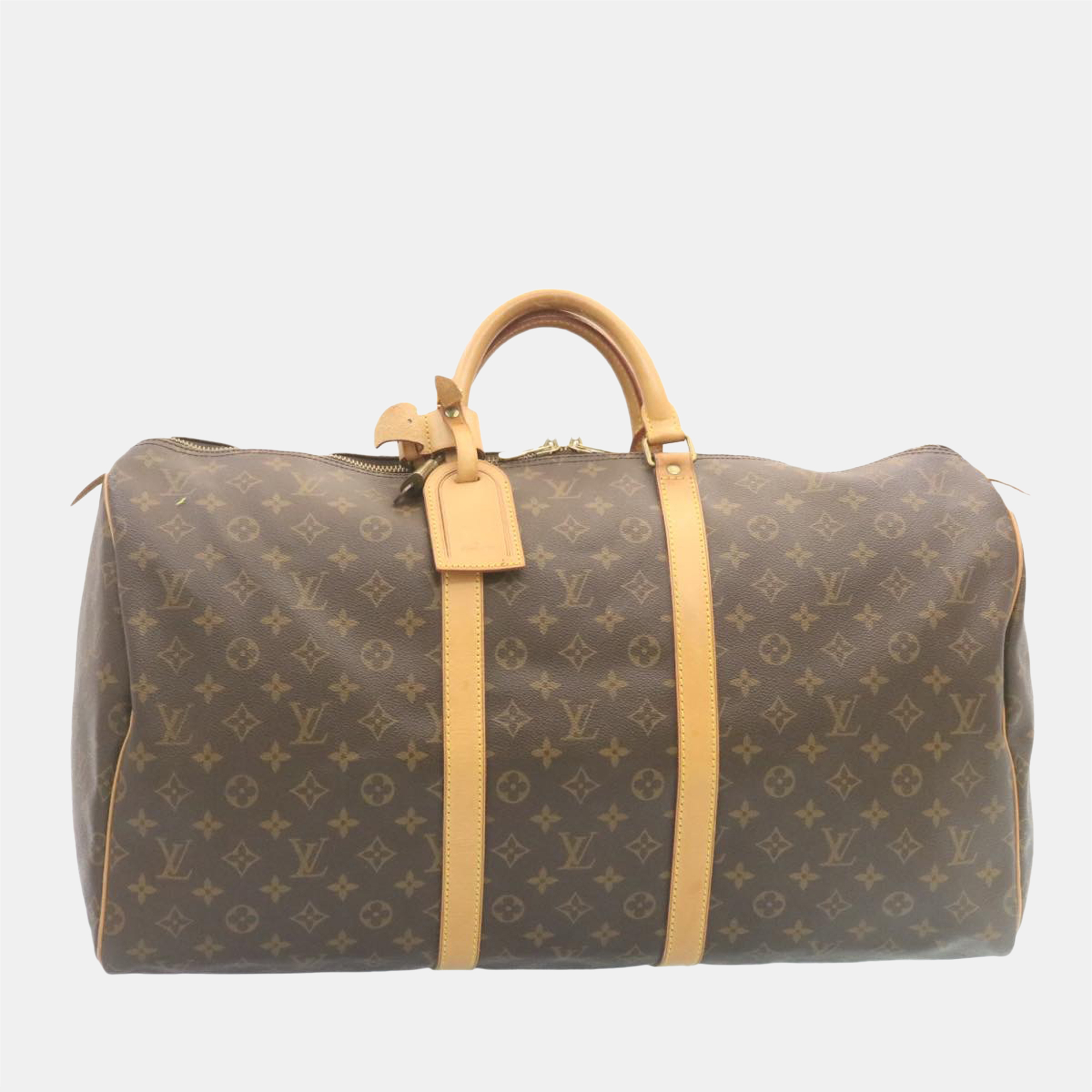

Louis Vuitton Brown Monogram Canvas Keepall 55 Duffel Bag