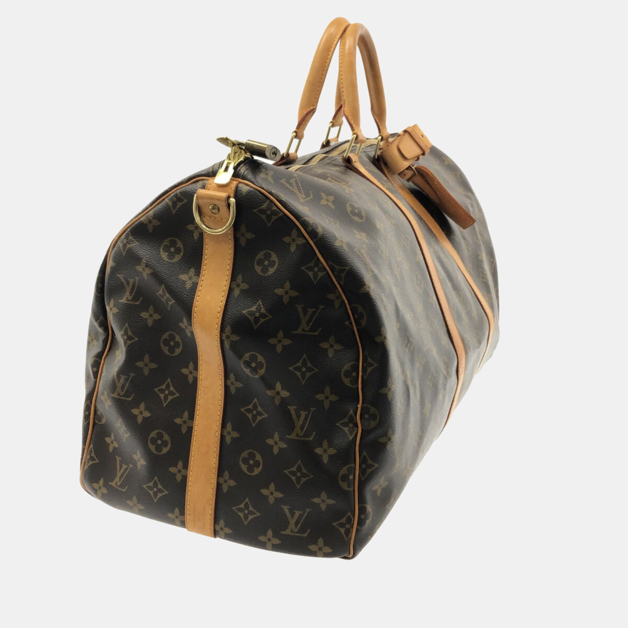 

Louis Vuitton Brown Monogram Canvas Keepall 55 Duffel Bag