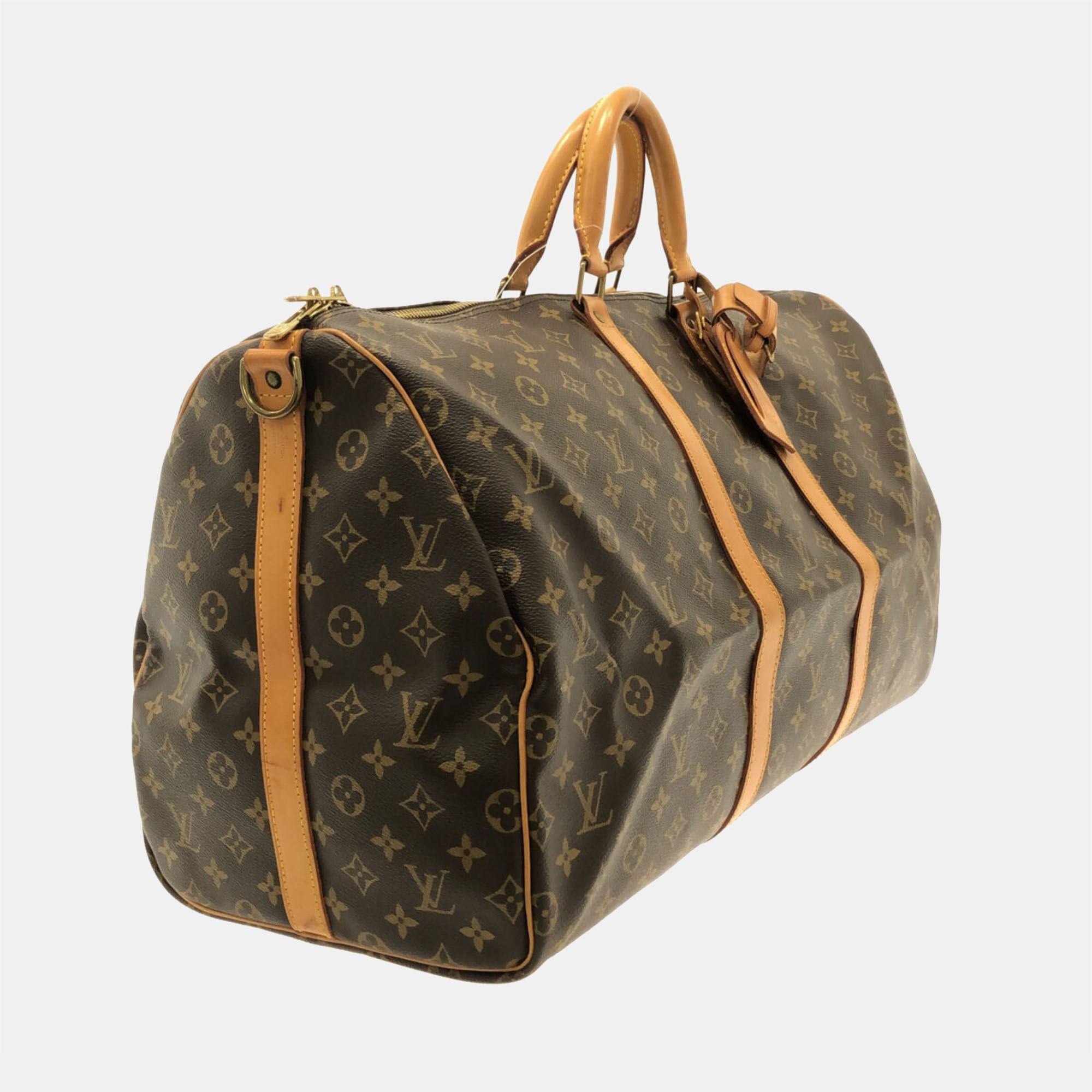 

Louis Vuitton Brown Monogram Canvas Keepall Bandouliere 55 Duffel Bag