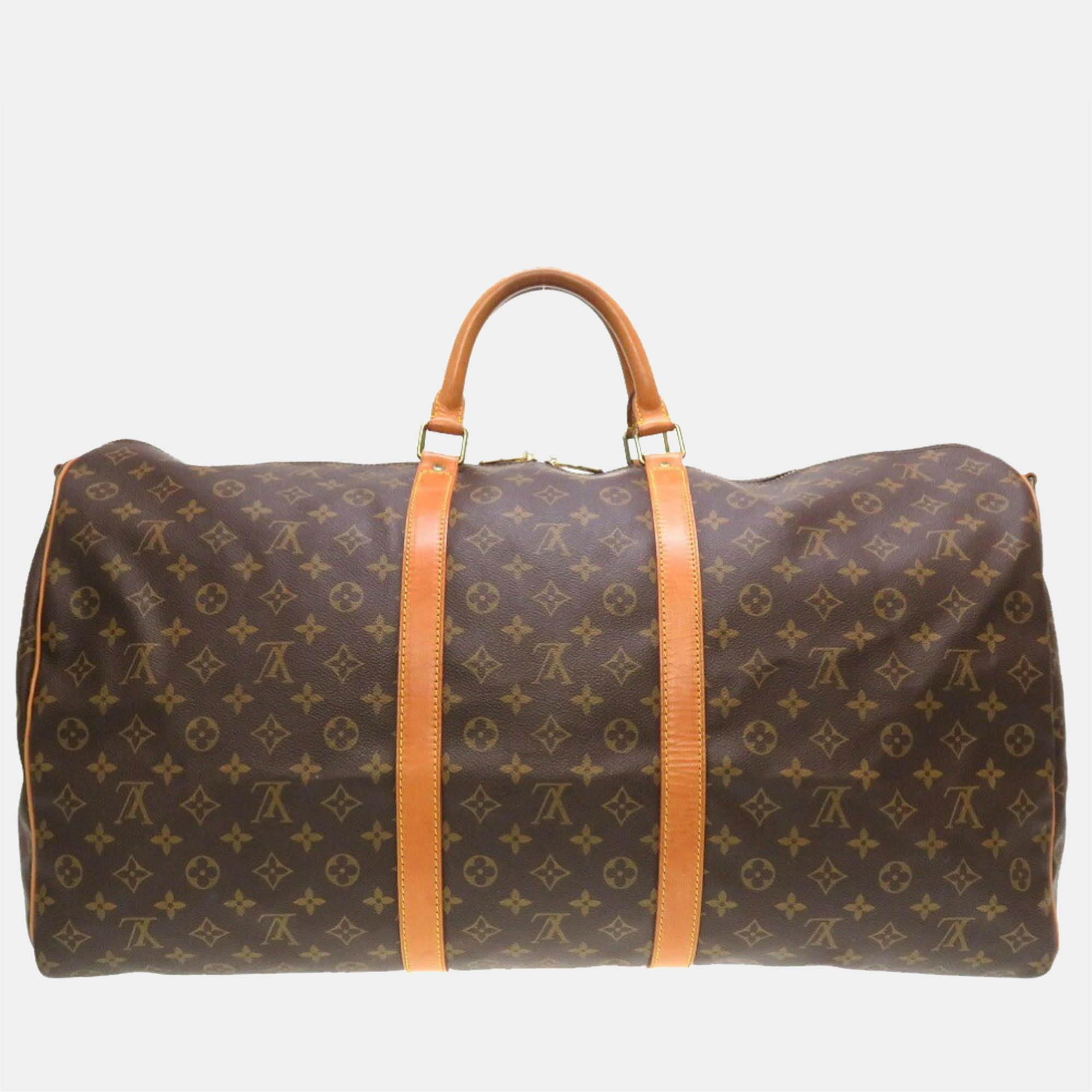 

Louis Vuitton Brown Monogram Canvas Keepall Bandouliere 60 Duffel Bag