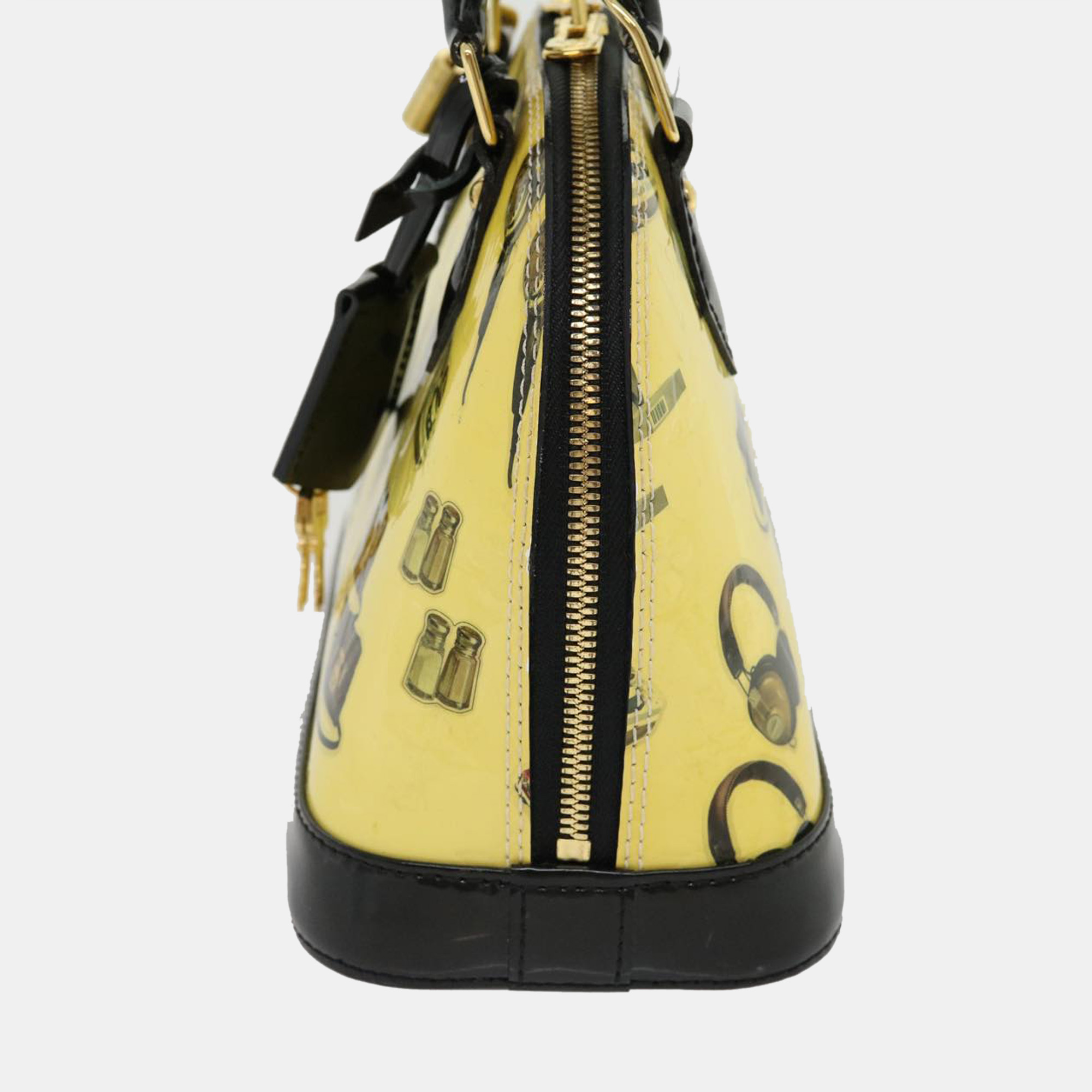 

Louis Vuitton Yellow Vernis Patent Leather Alma BB Top Handle Bag