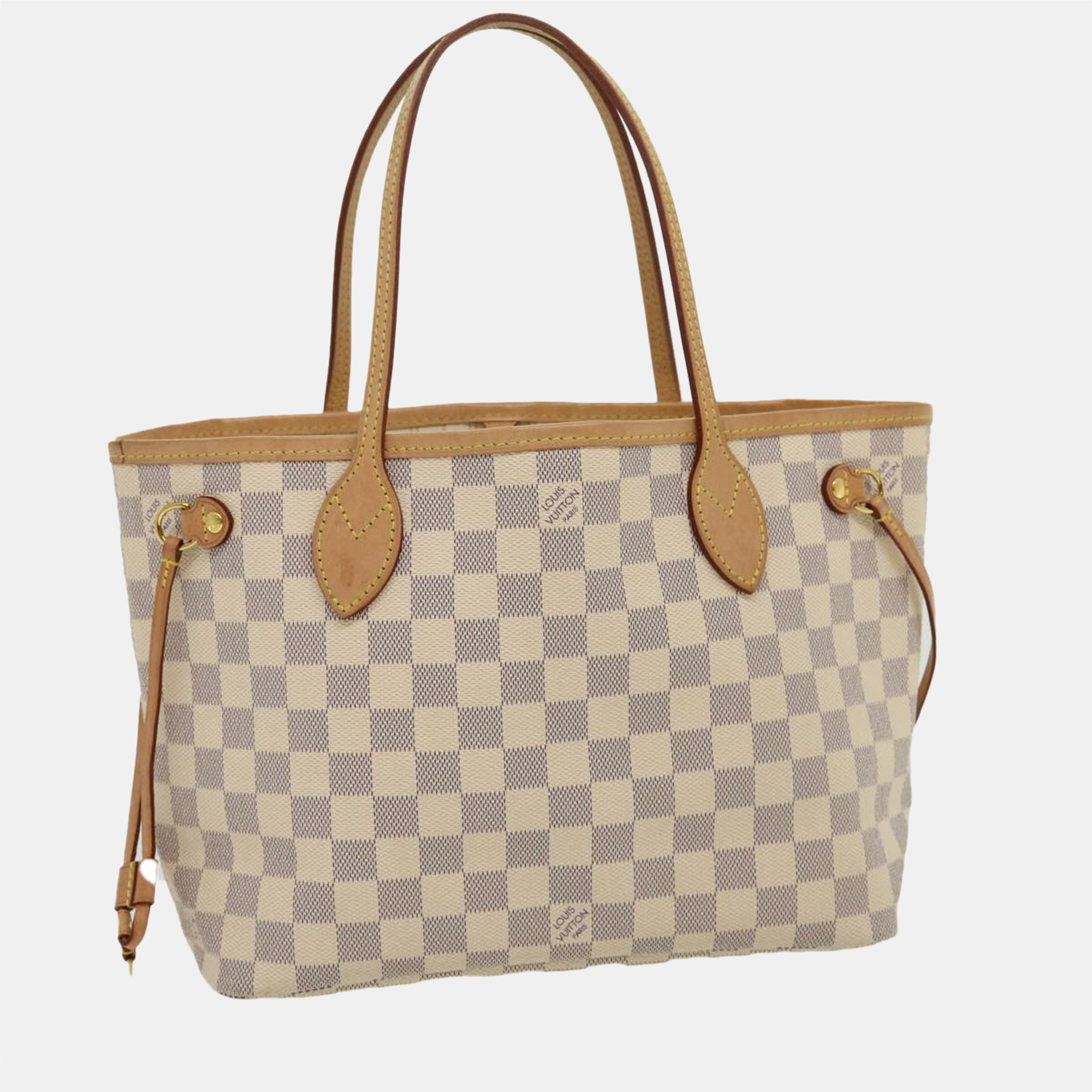 

Louis Vuitton White Damier Azur Canvas Neverfull MM Tote Bag