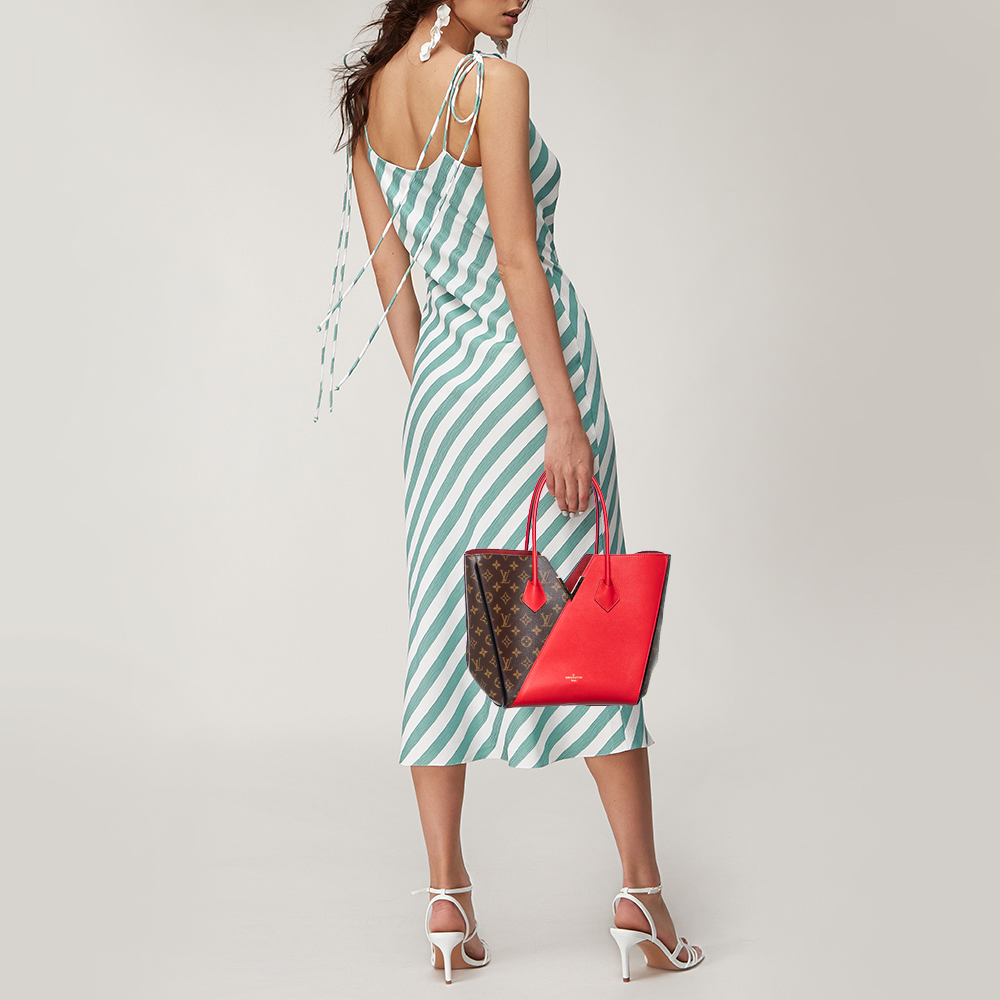 

Louis Vuitton Cherry Monogram Canvas and Leather Kimono Bag, Red