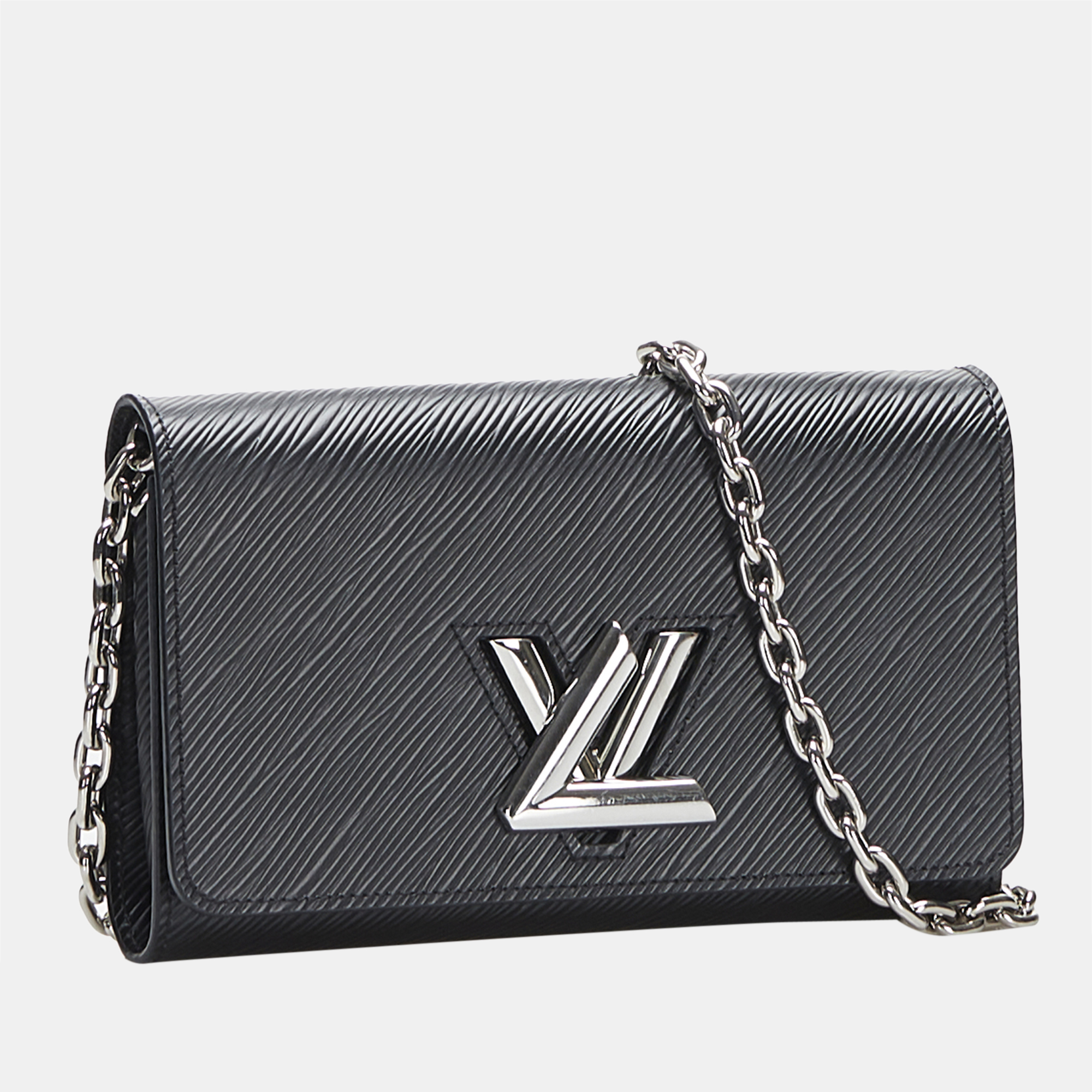 

Louis Vuitton Black Epi Twist Chain Wallet