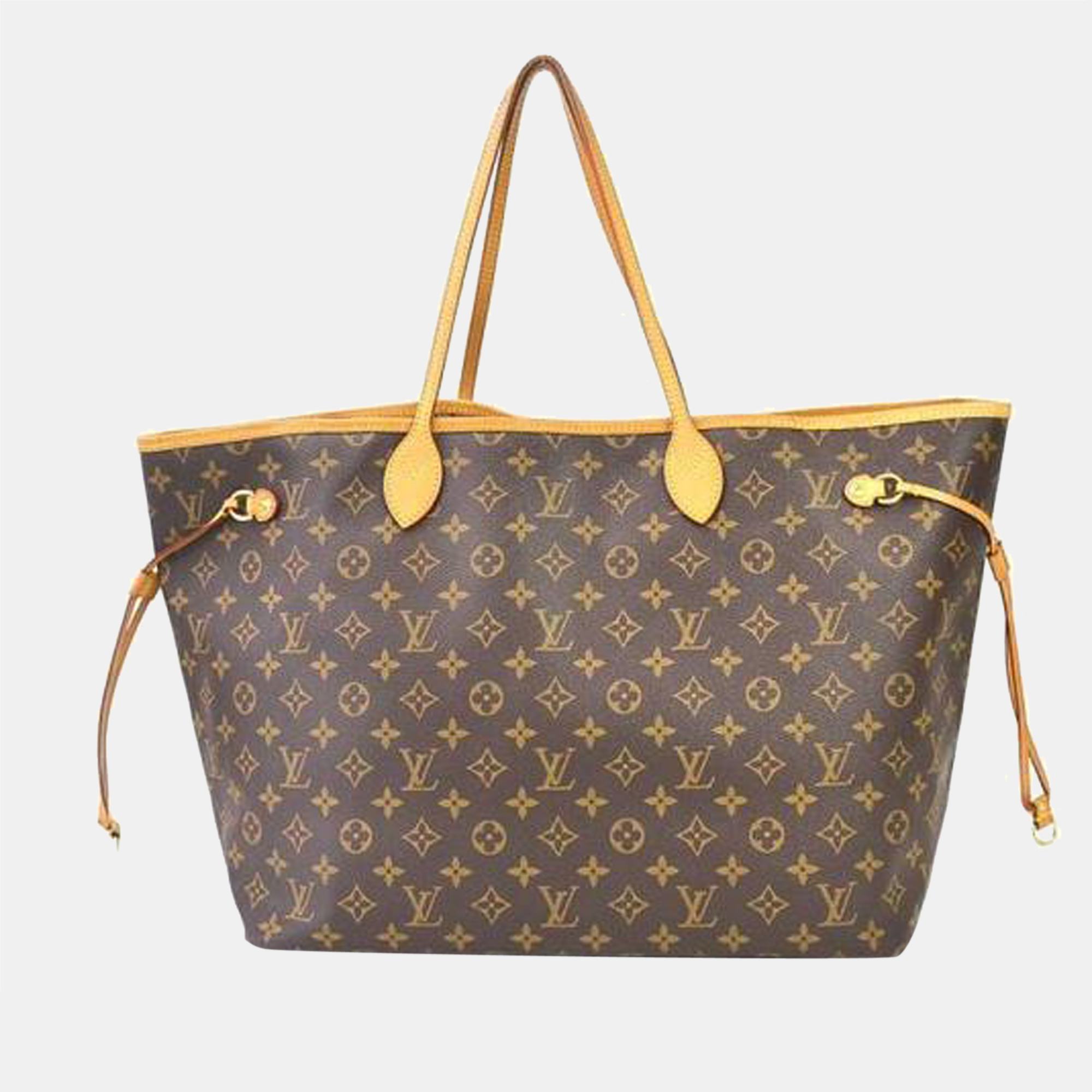 

Louis Vuitton Brown Canvas Monogram Neverfull GM Tote Bag