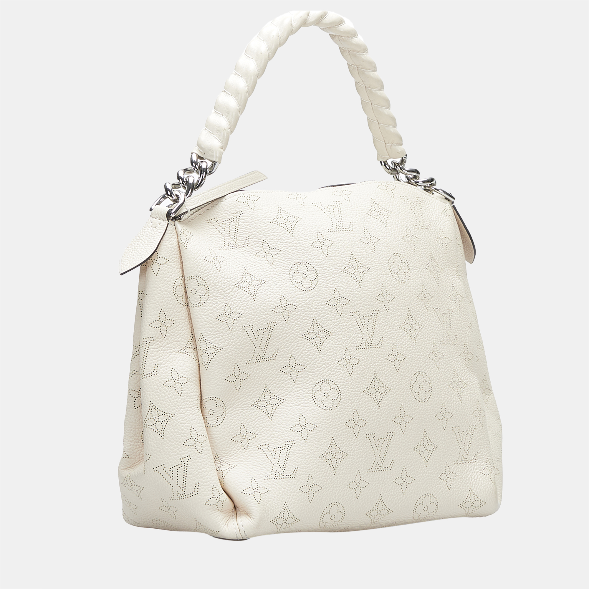 

Louis Vuitton White Monogram Mahina Babylone Chain BB