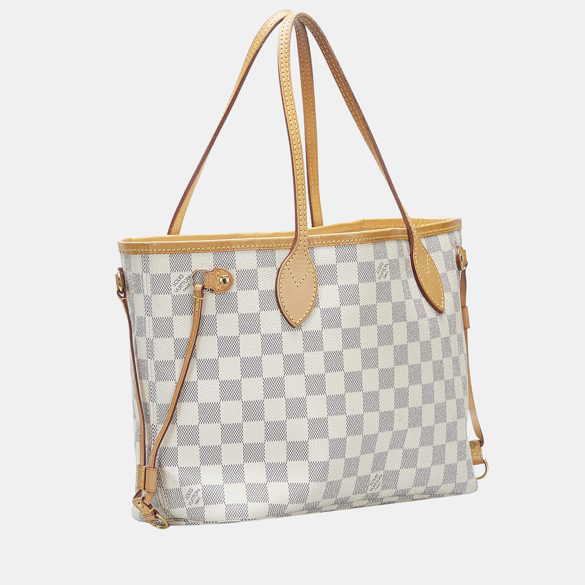 

Louis Vuitton White Damier Azur Neverfull PM