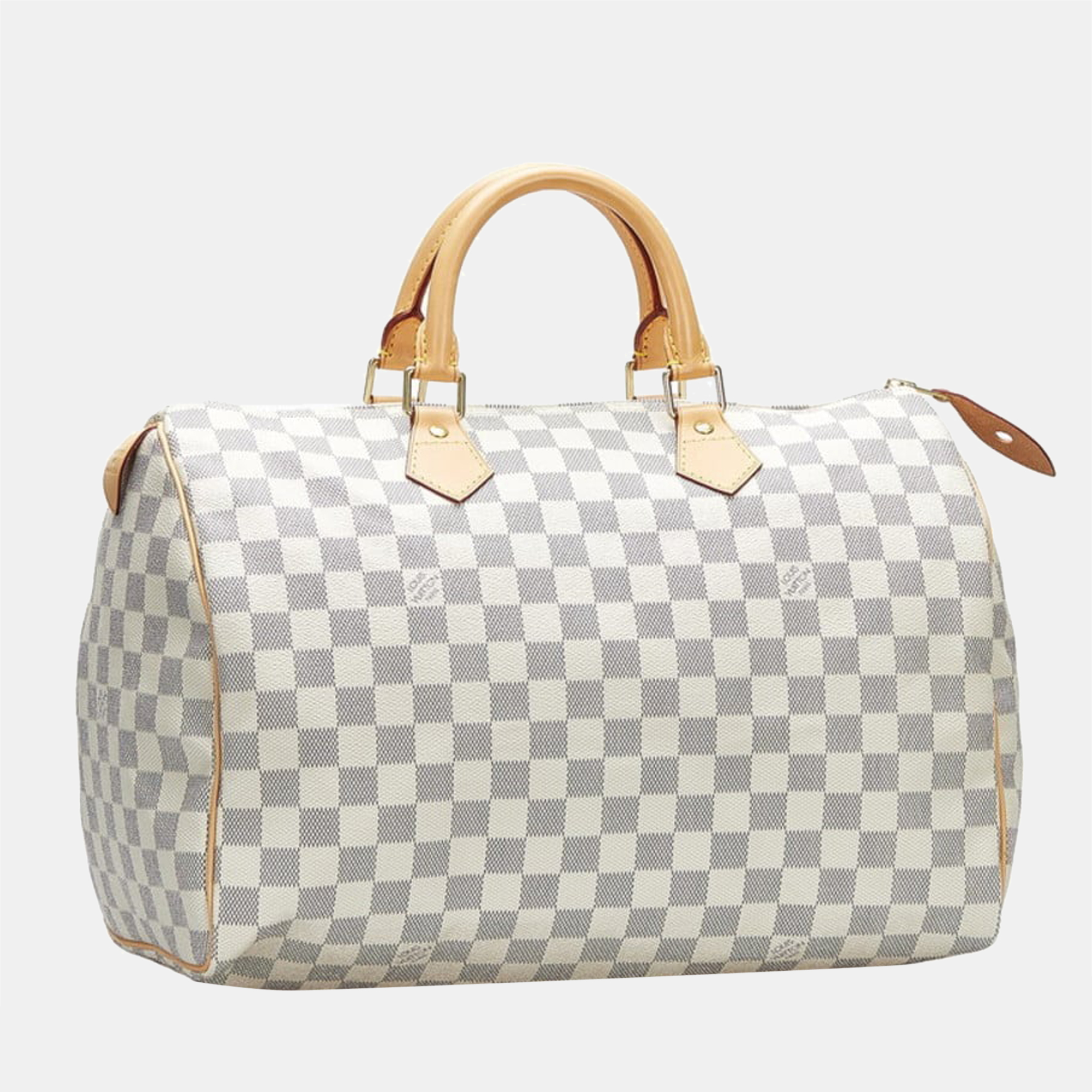 

Louis Vuitton White Damier Azur Canvas Speedy 35 Boston Bag