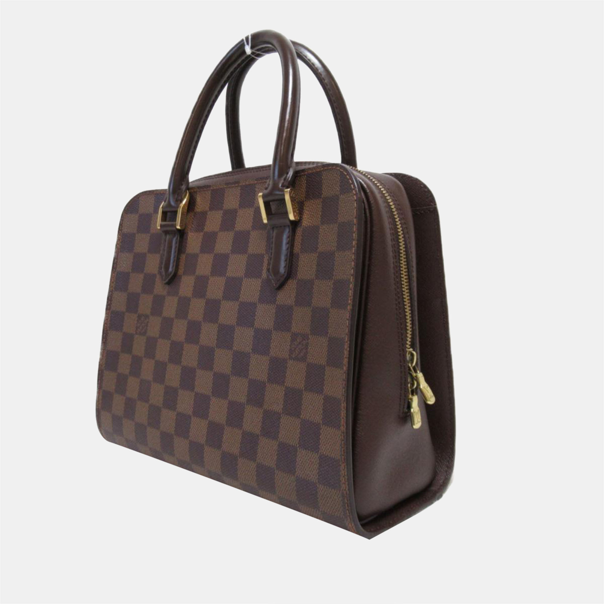 

Louis Vuitton Brown Canvas Damier Ebene Triana Bag