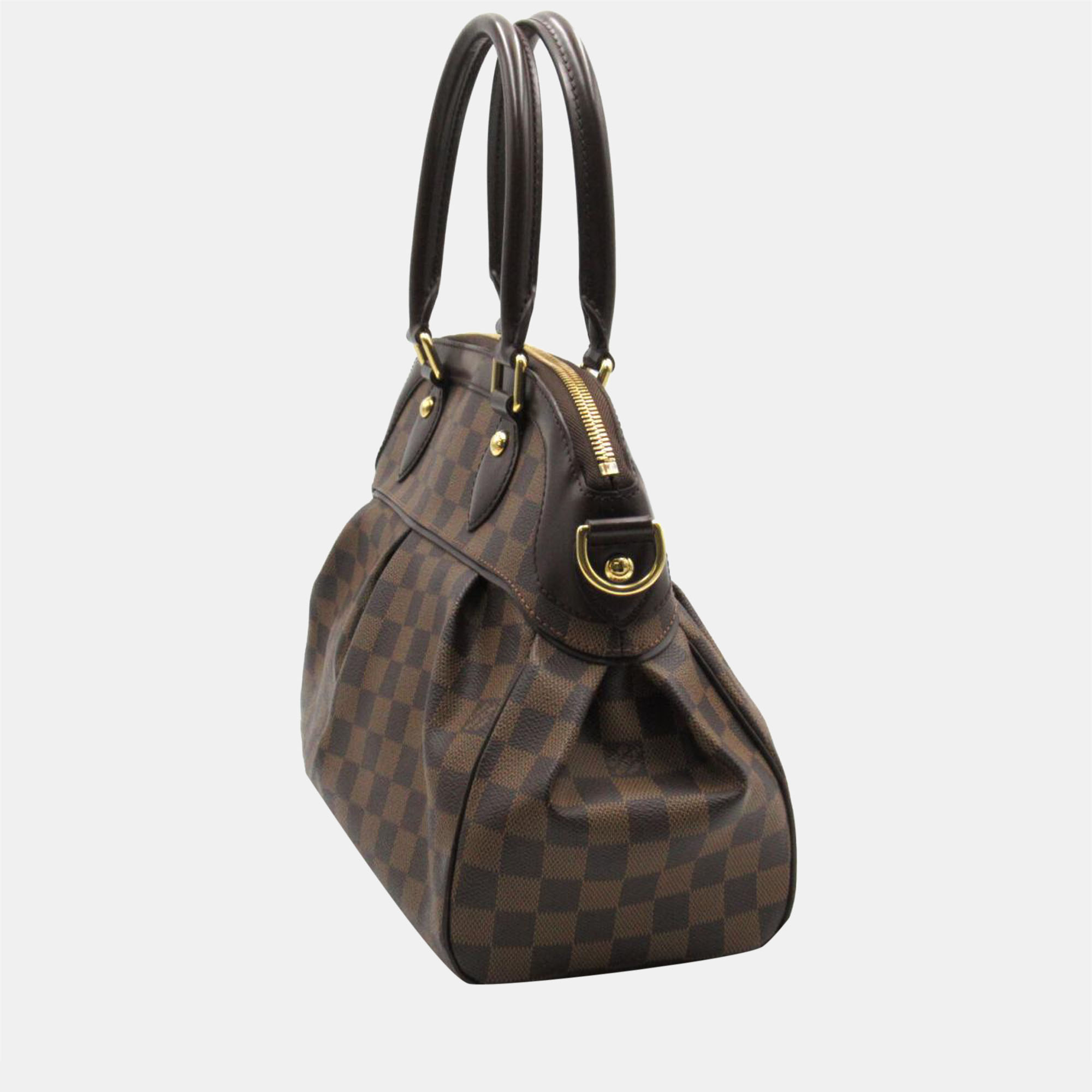 

Louis Vuitton Brown Canvas Damier Ebene Trevi PM