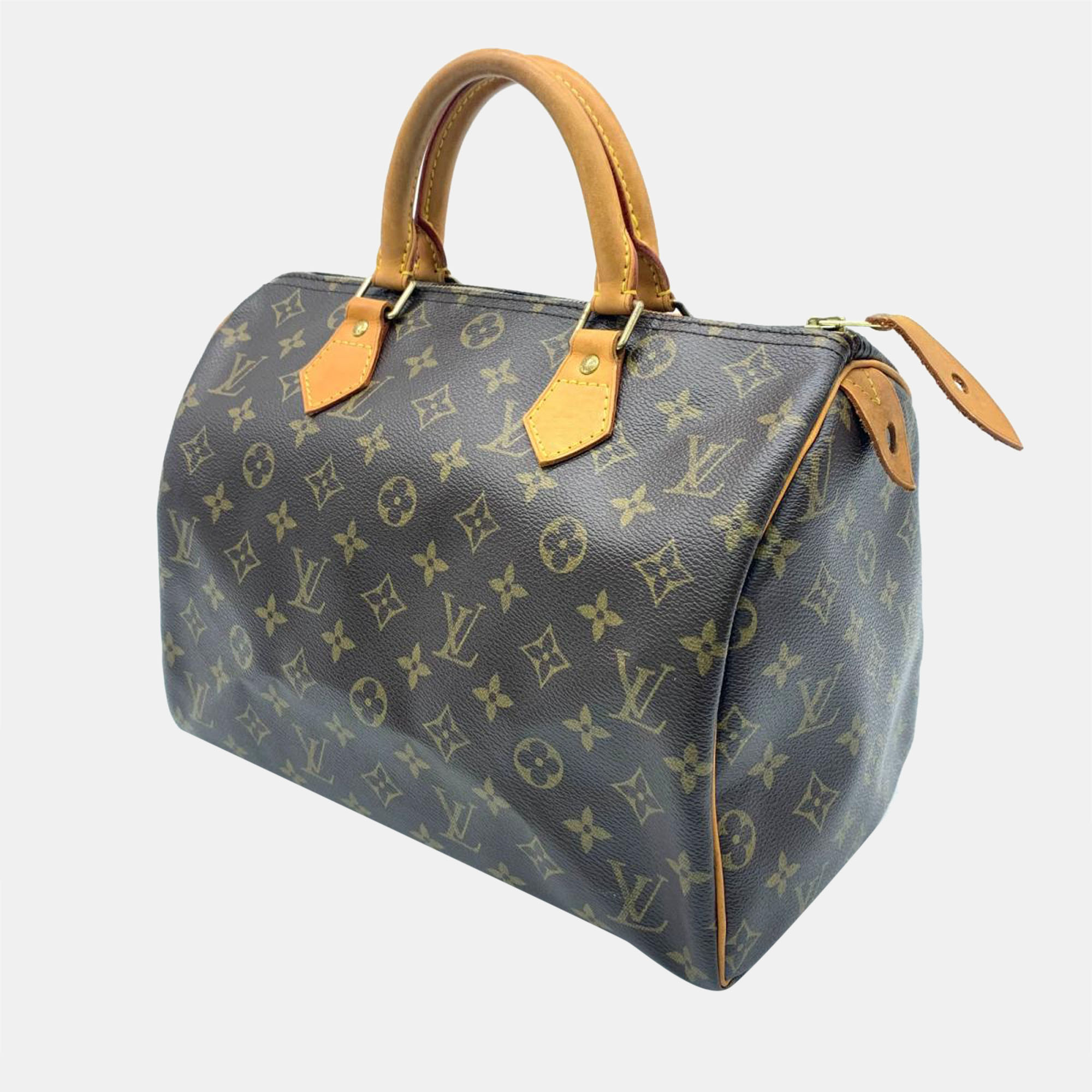 

Louis Vuitton Brown Monogram Canvas Speedy 30 Top Handle Bag