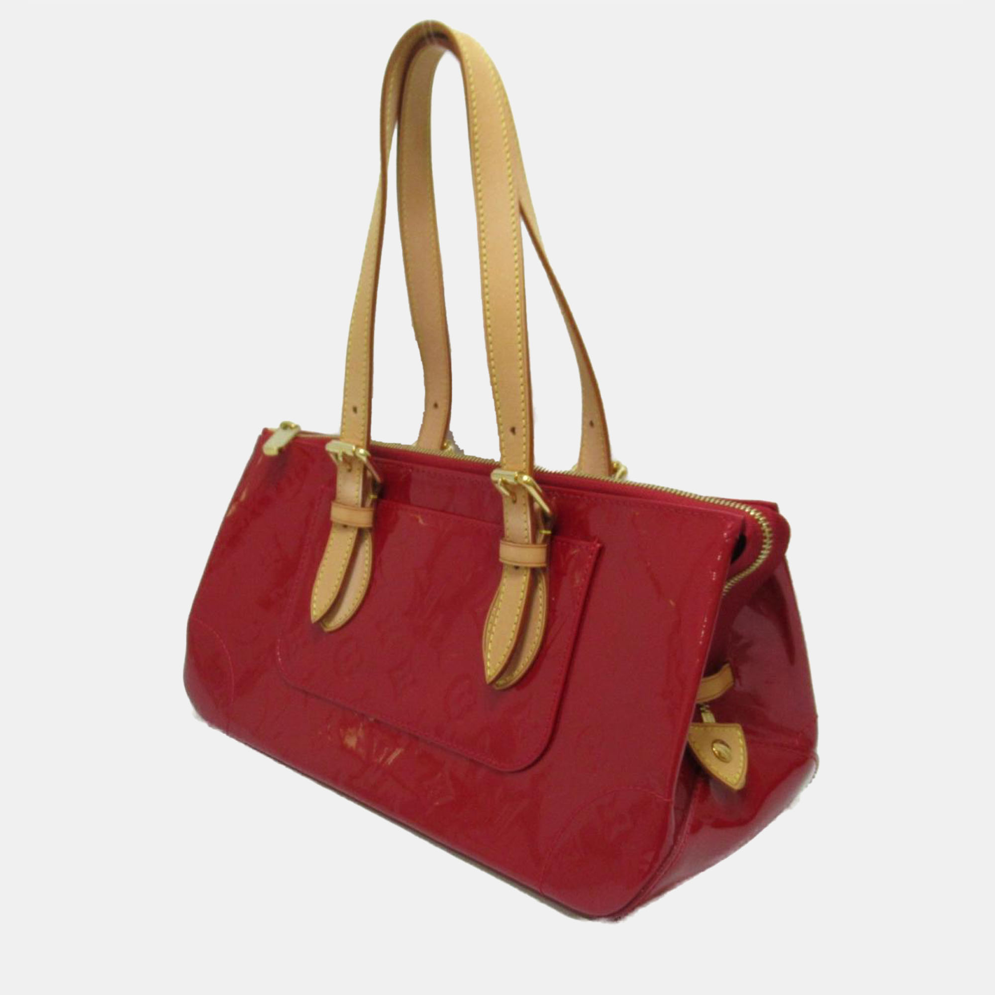 

Louis Vuitton Red Monogram Vernis Rosewood Avenue Bag