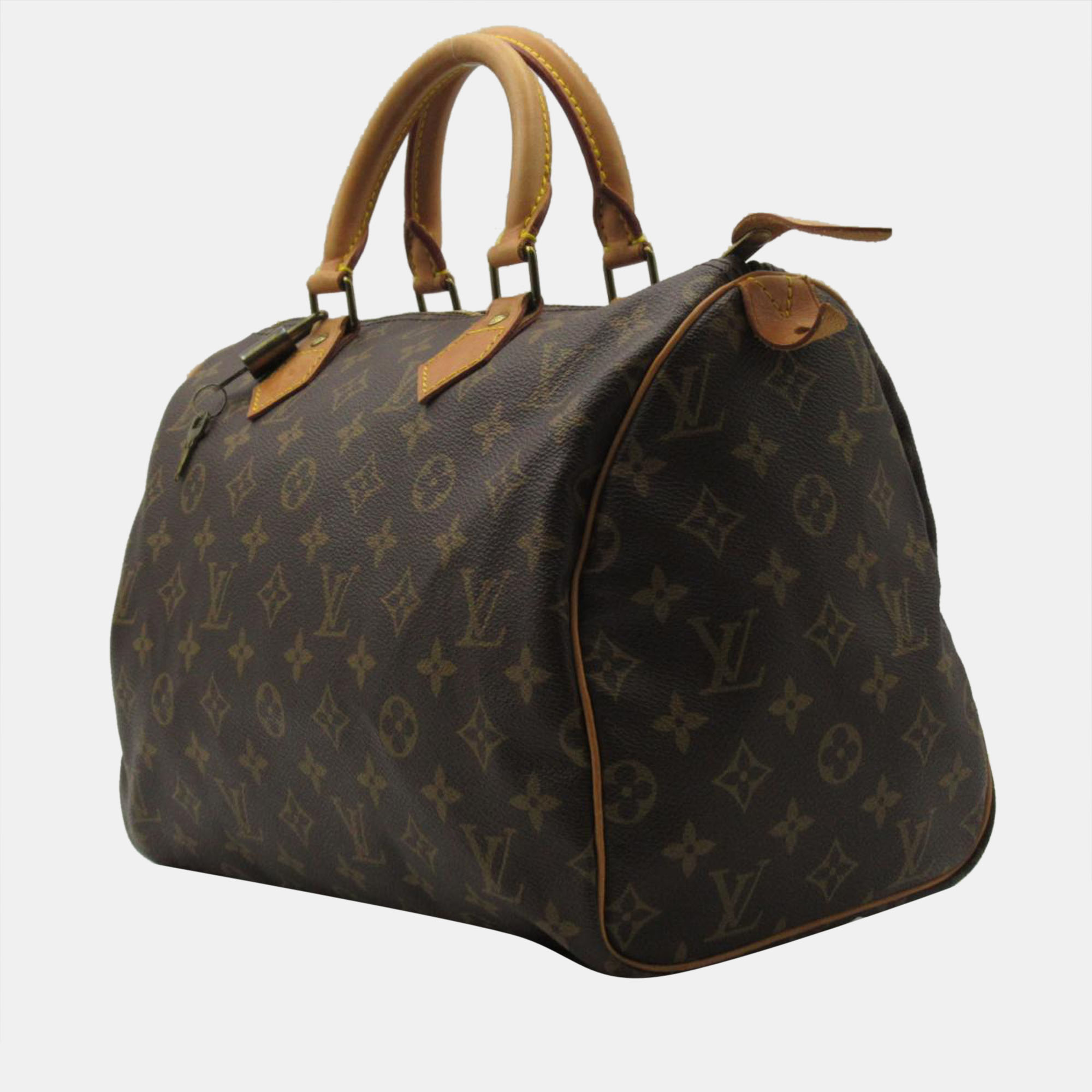 

Louis Vuitton Brown Monogram Canvas Speedy 30 Top Handle Bag