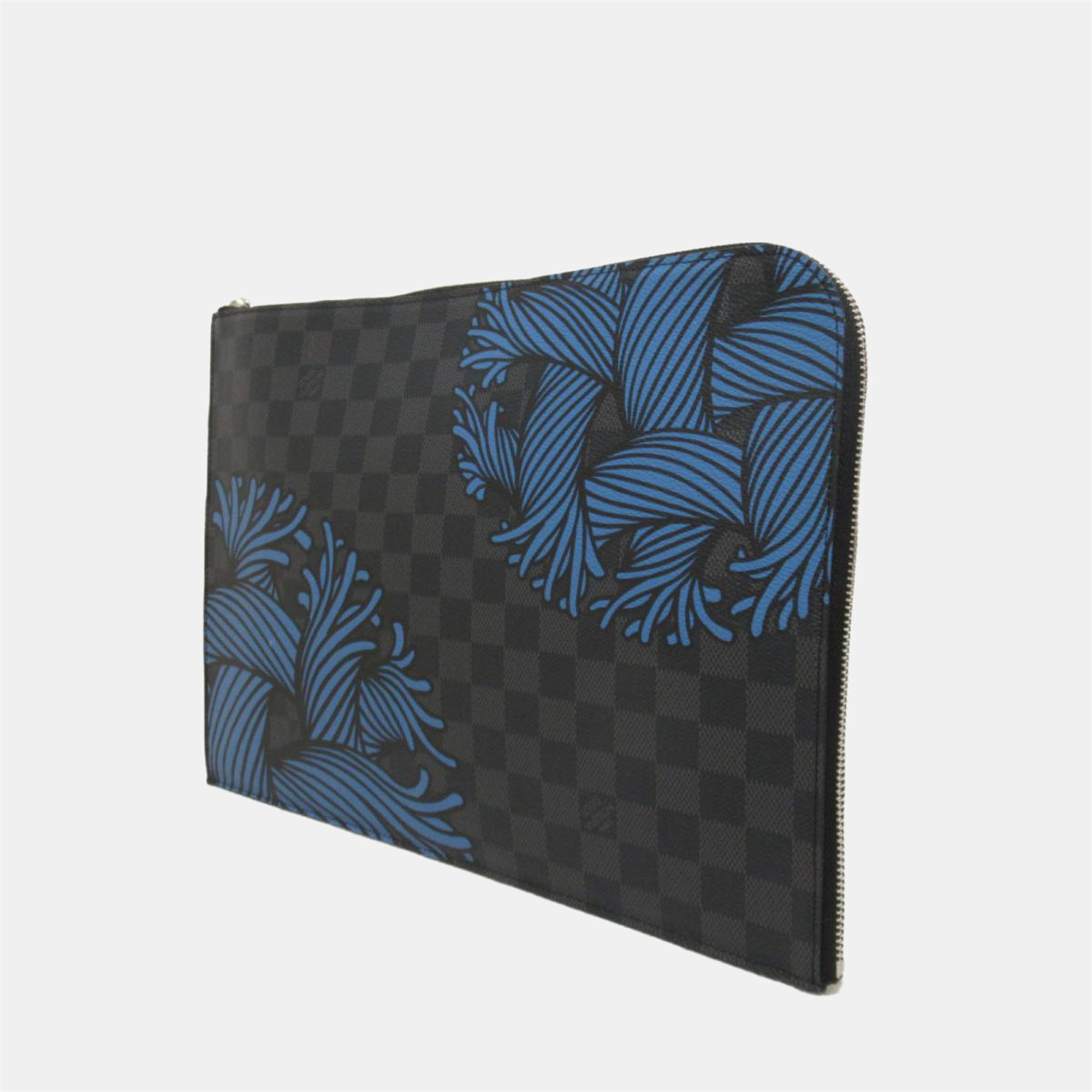 

Louis Vuitton Black/Blue Damier Graphite Canvas Pochette Jour GM