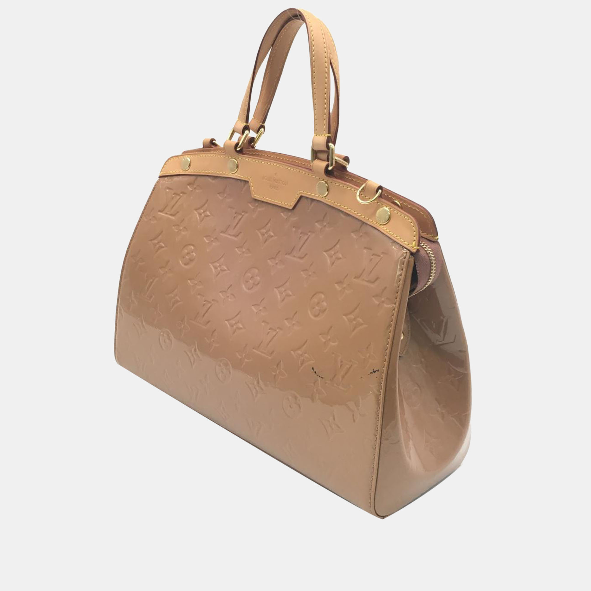 

Louis Vuitton Brown Monogram Vernis Brea MM Bag