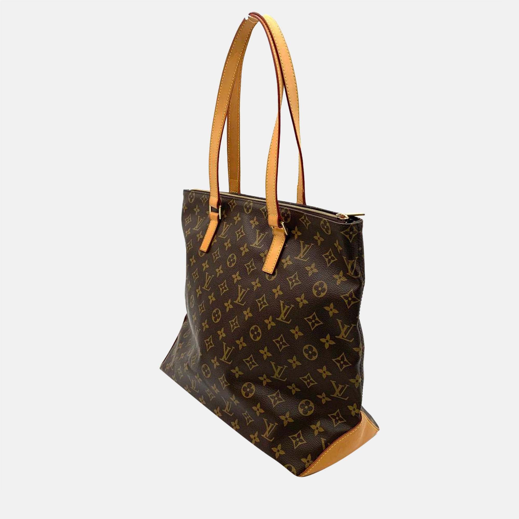 

Louis Vuitton Brown Canvas Monogram Cabas Mezzo bag