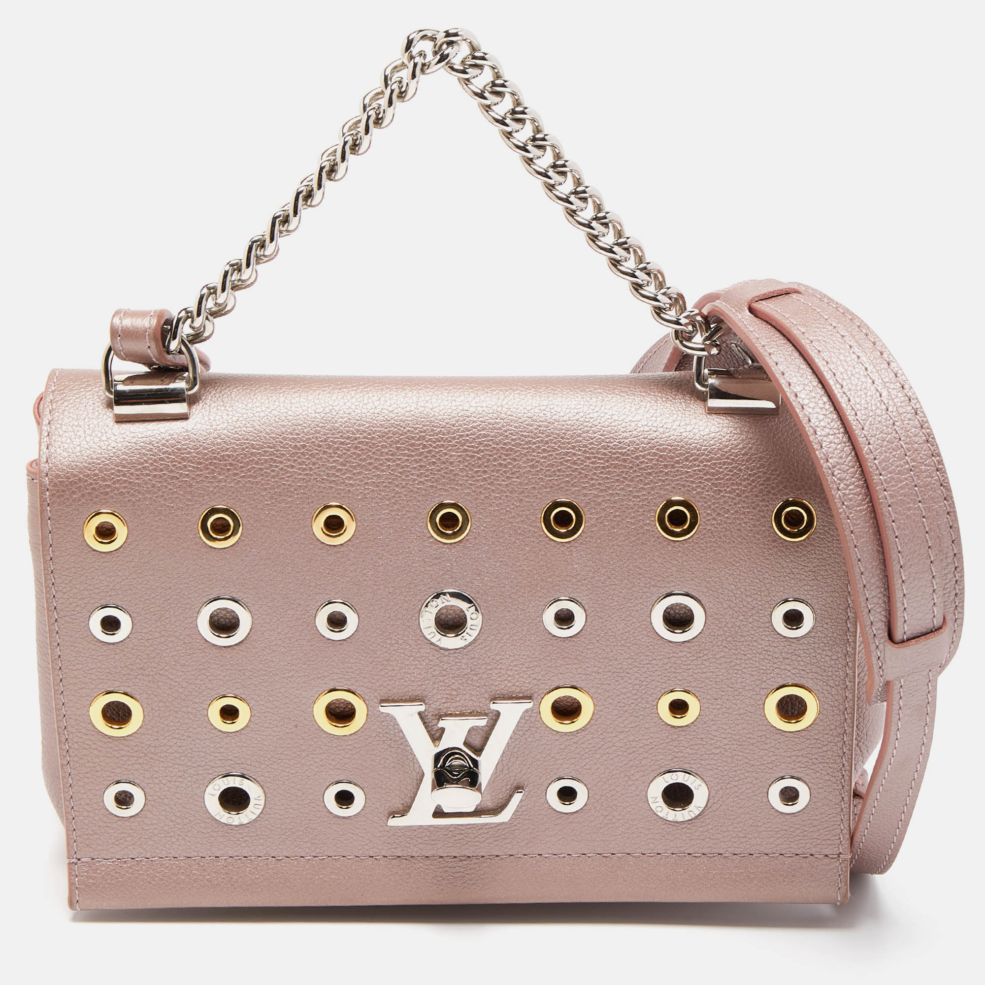 Lockme bag in pink leather Louis Vuitton - Second Hand / Used