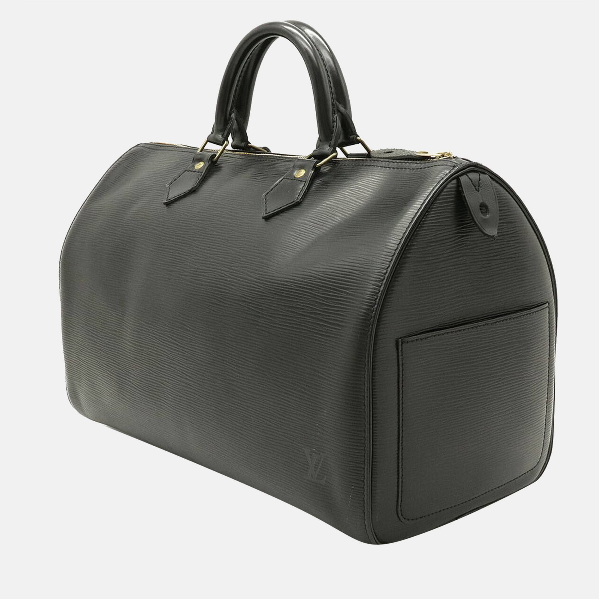 

Louis Vuitton Black Epi Leather Speedy 35 Top Handle Bag