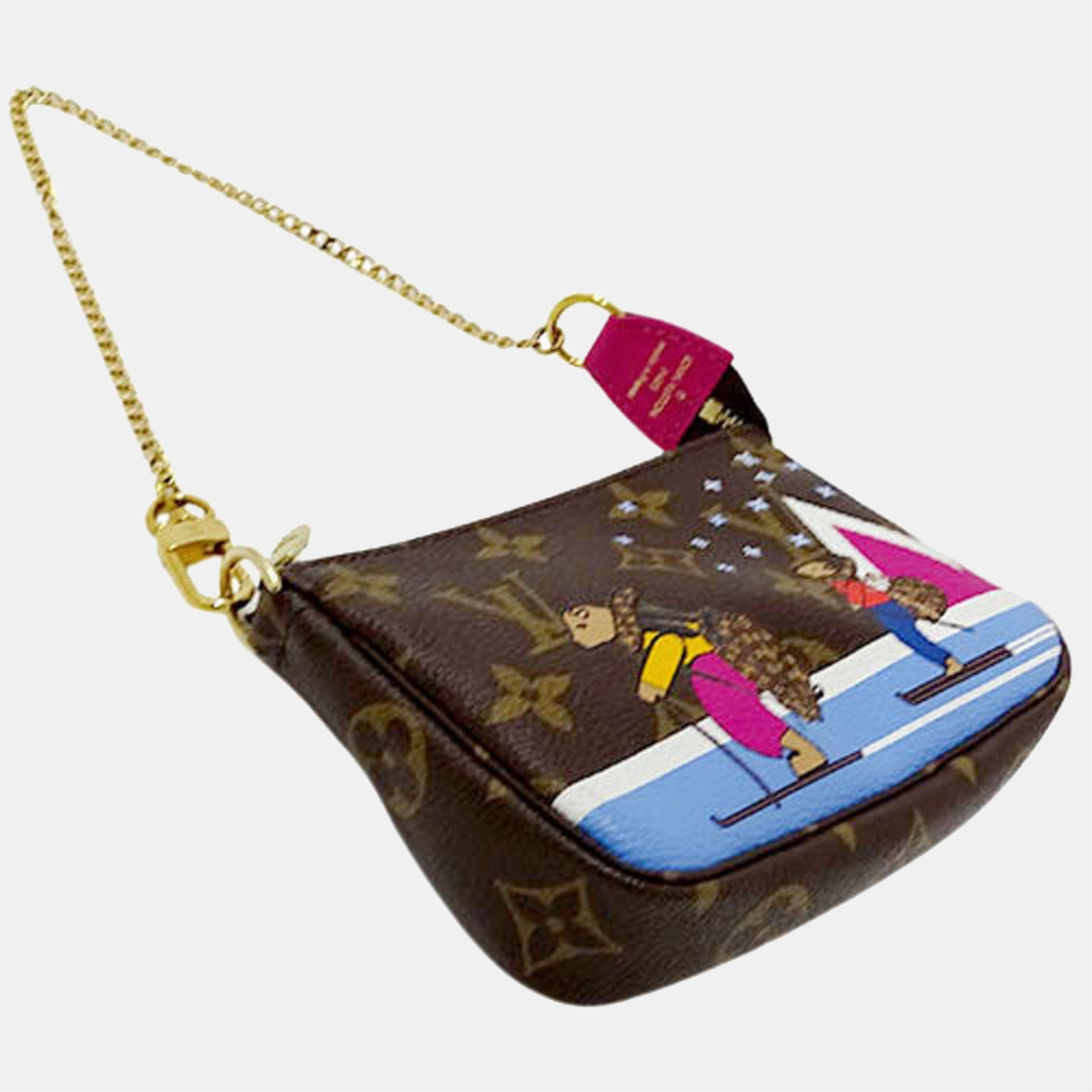 

Louis Vuitton Brown Monogram Canvas Holiday Edition Mini Pochette Accessoires