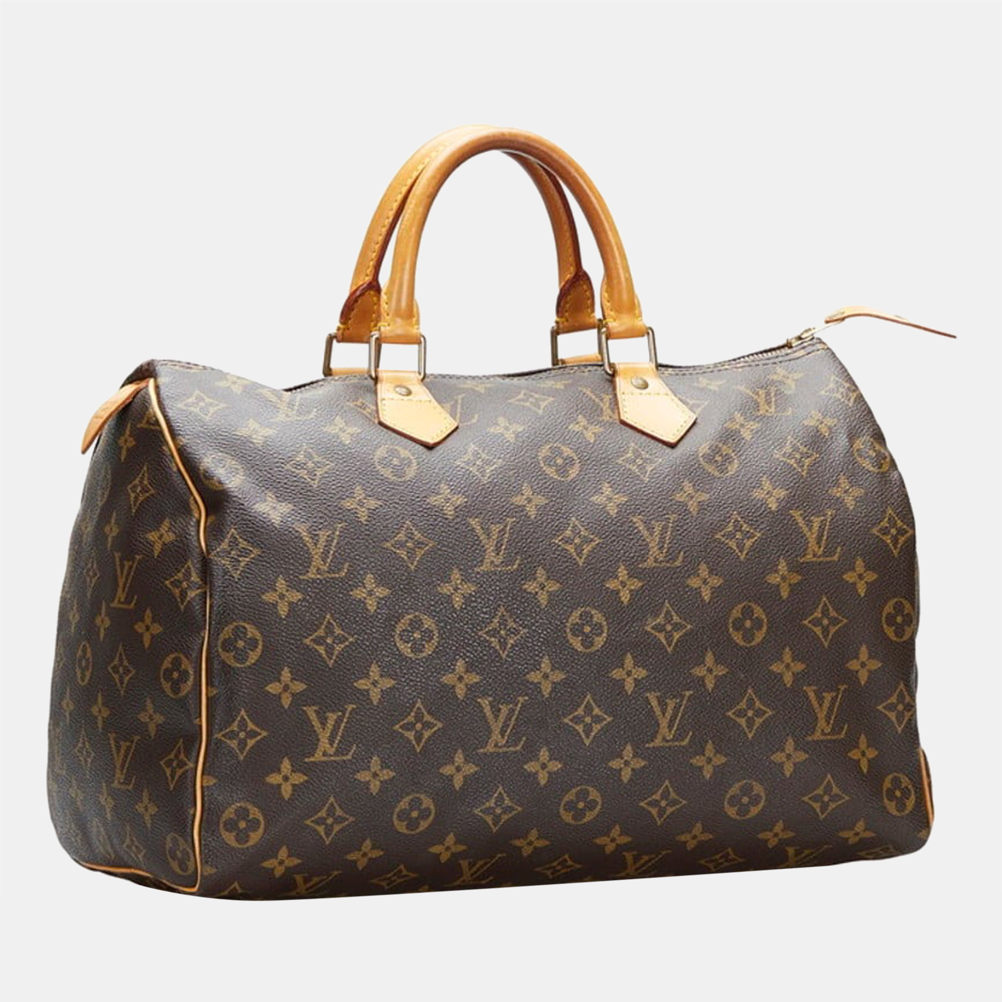 

Louis Vuitton Brown Monogram Canvas Speedy 35 Top Handle Bag