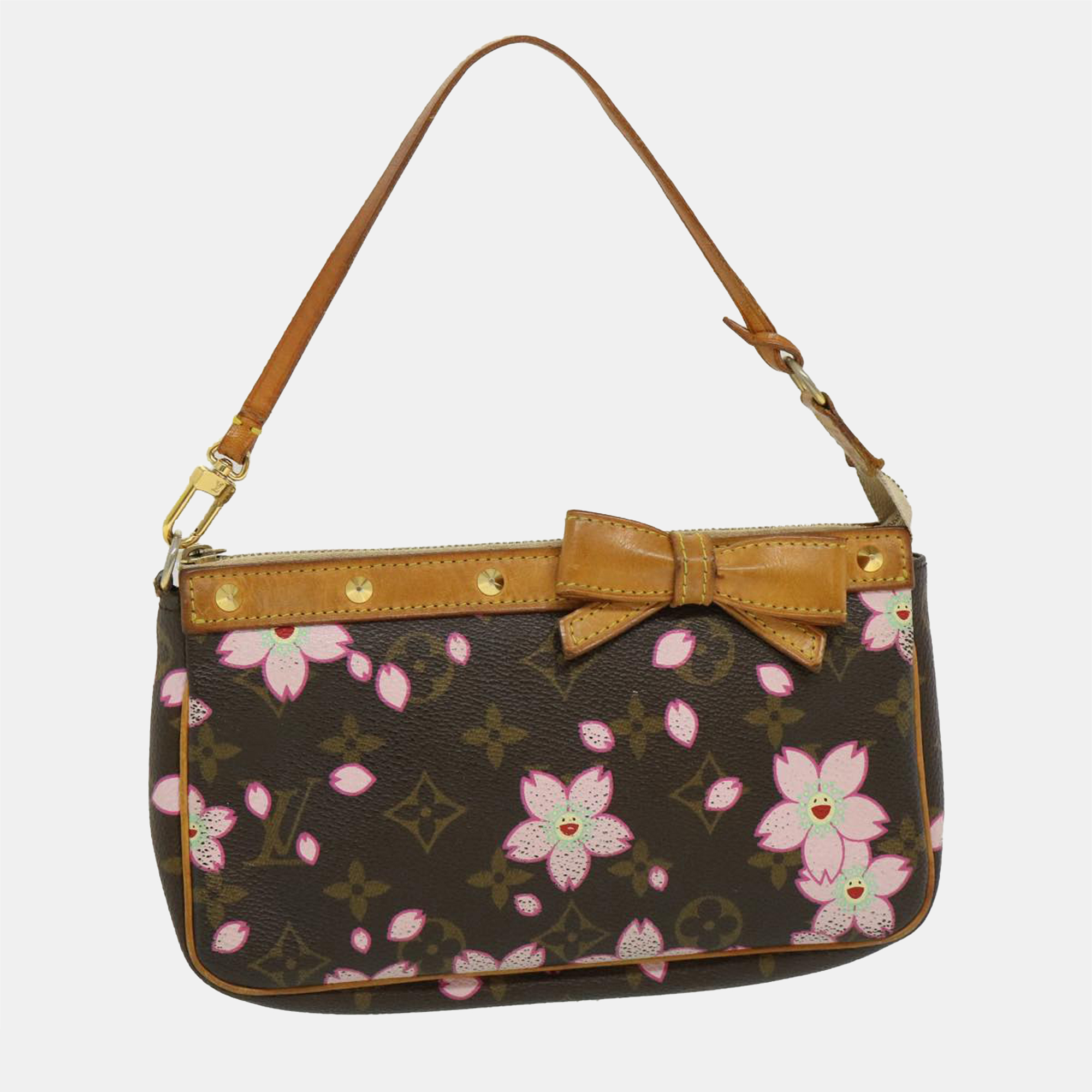 

Louis Vuitton Brown Monogram Canvas Cherry Blossom Pochette Accessoires Shoulder Bag