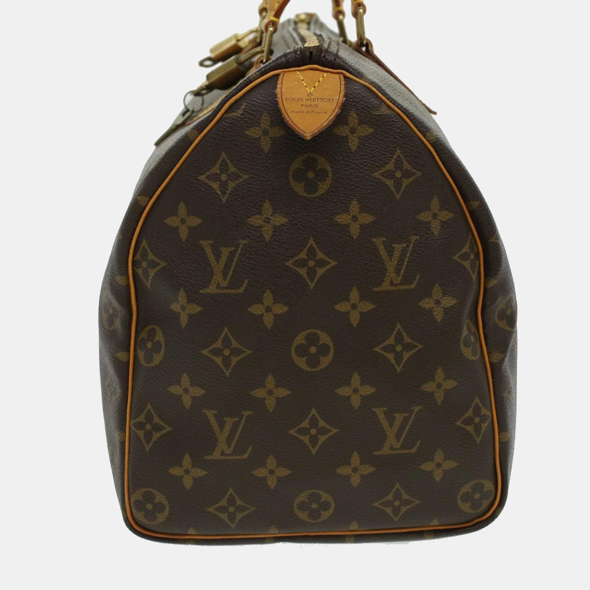 

Louis Vuitton Brown Monogram Canvas Speedy 35 Top Handle Bag