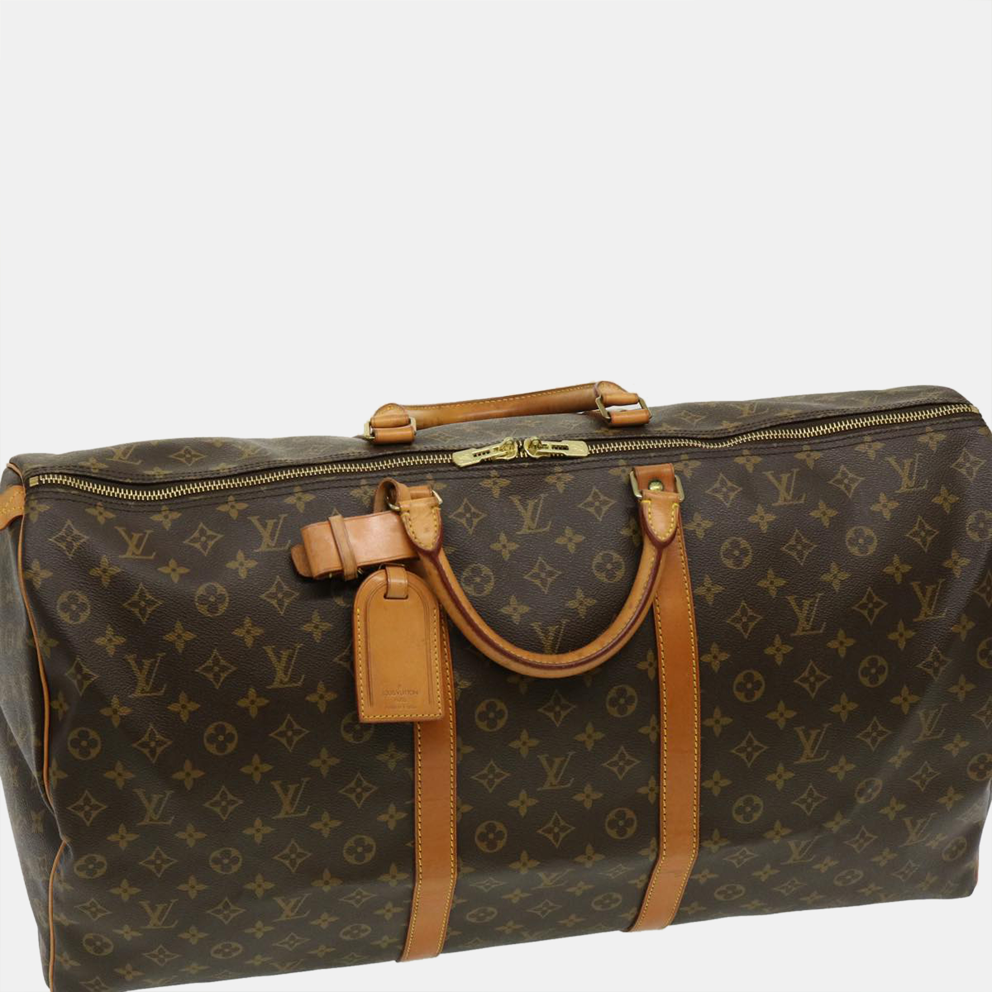 

Louis Vuitton Brown Monogram Canvas Keepall 60 Duffel Bag