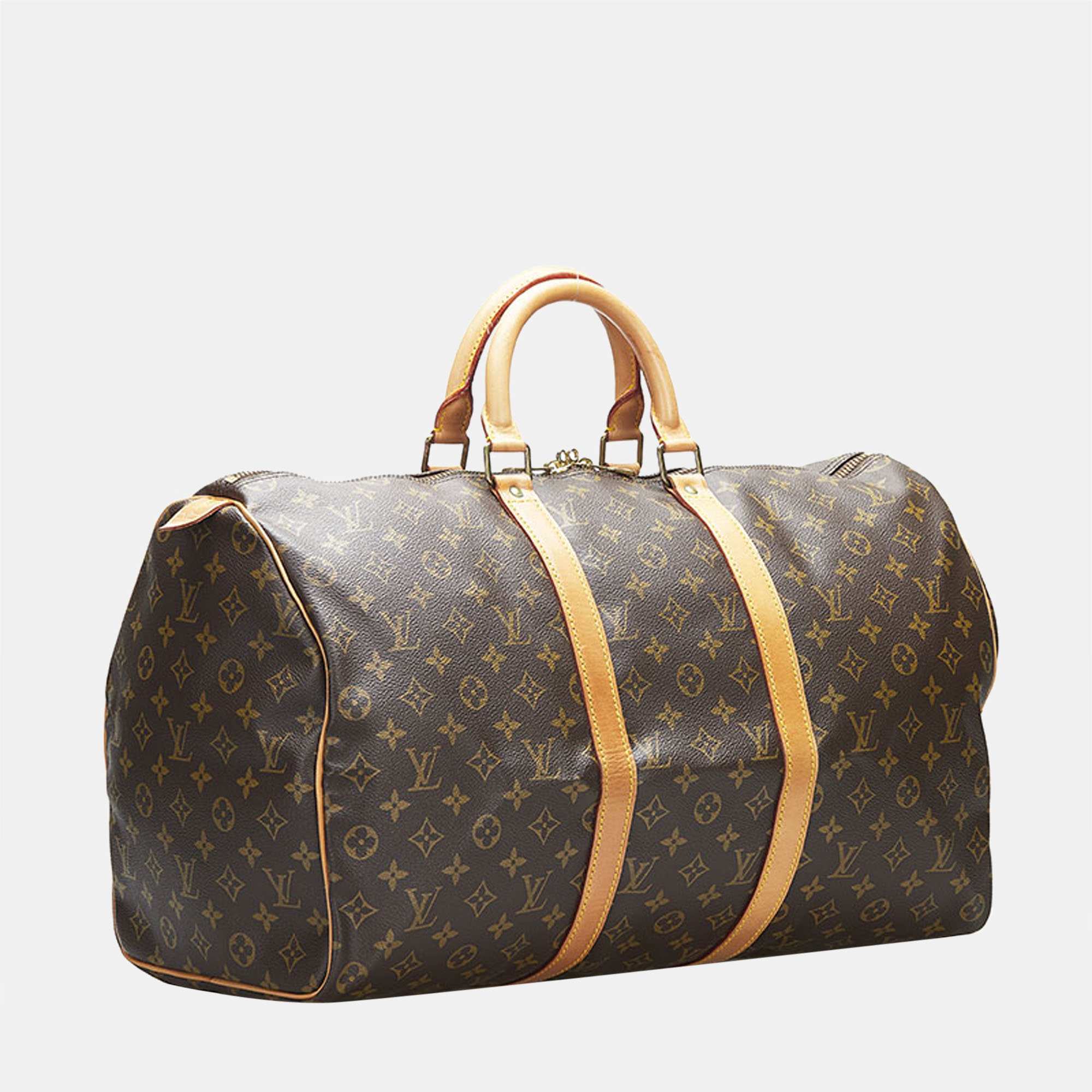 

Louis Vuitton Brown Canvas Monogram Keepall 50 bag