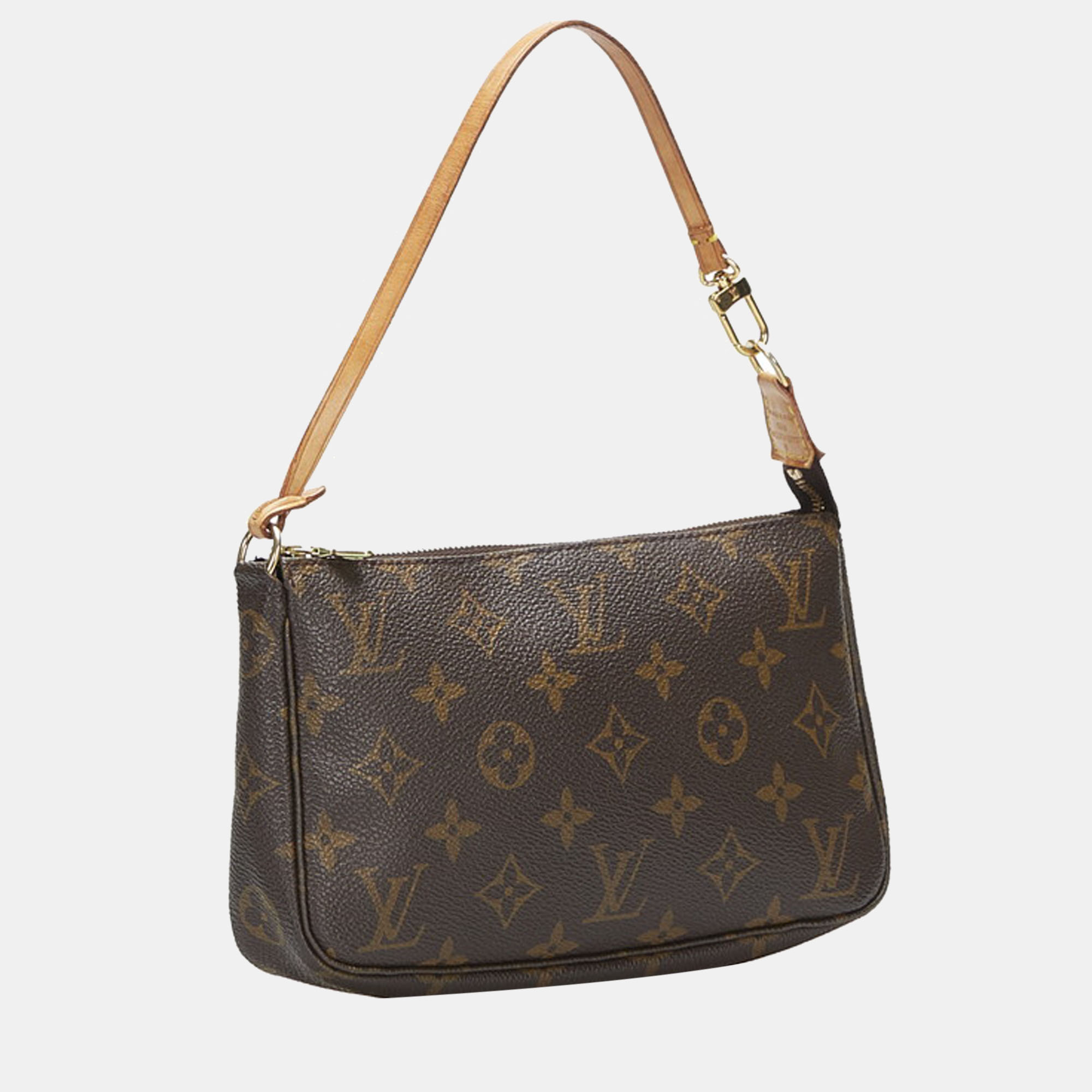 

Louis Vuitton Brown Canvas Monogram Pochette Accessoires bag