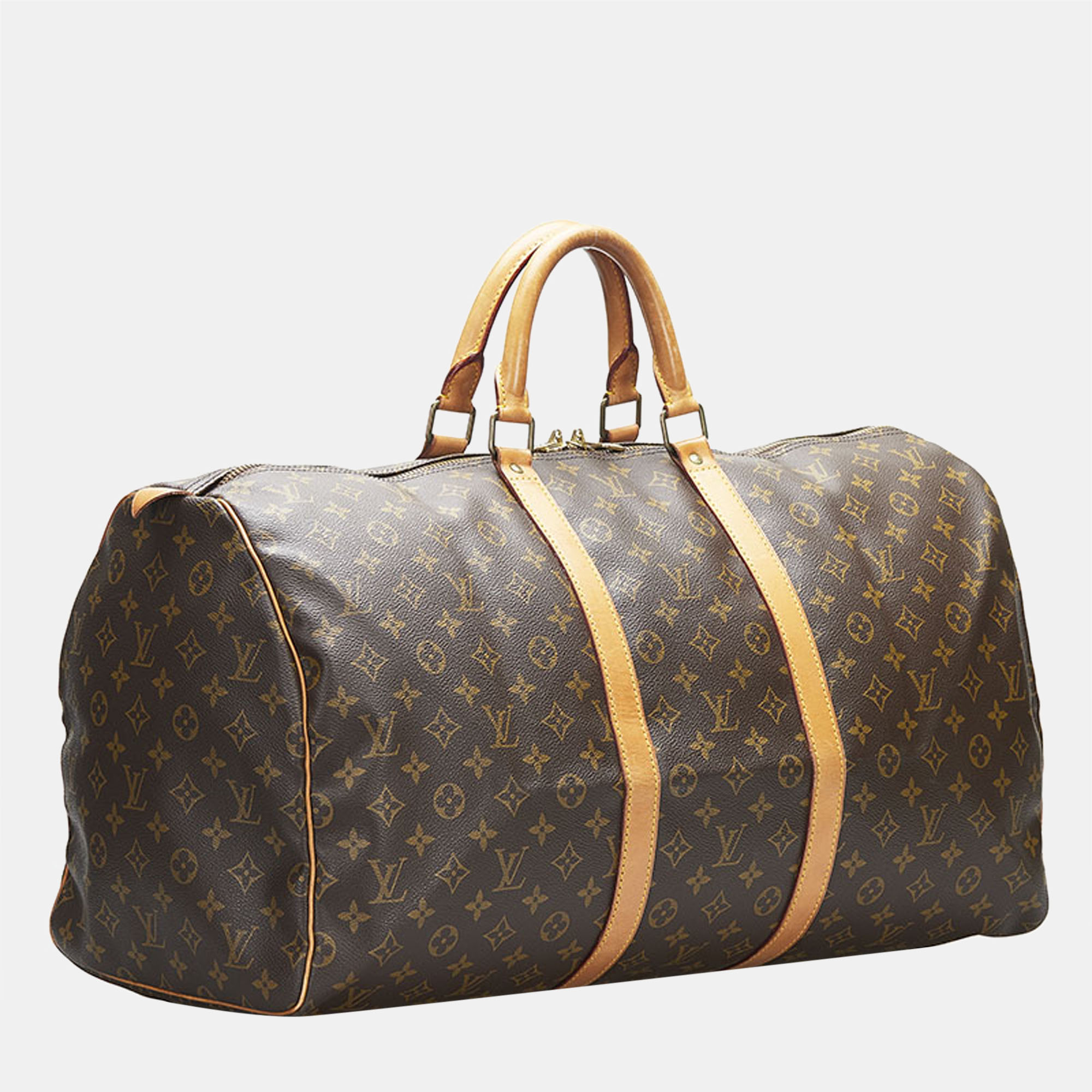 

Louis Vuitton Brown Canvas Monogram Keepall 55