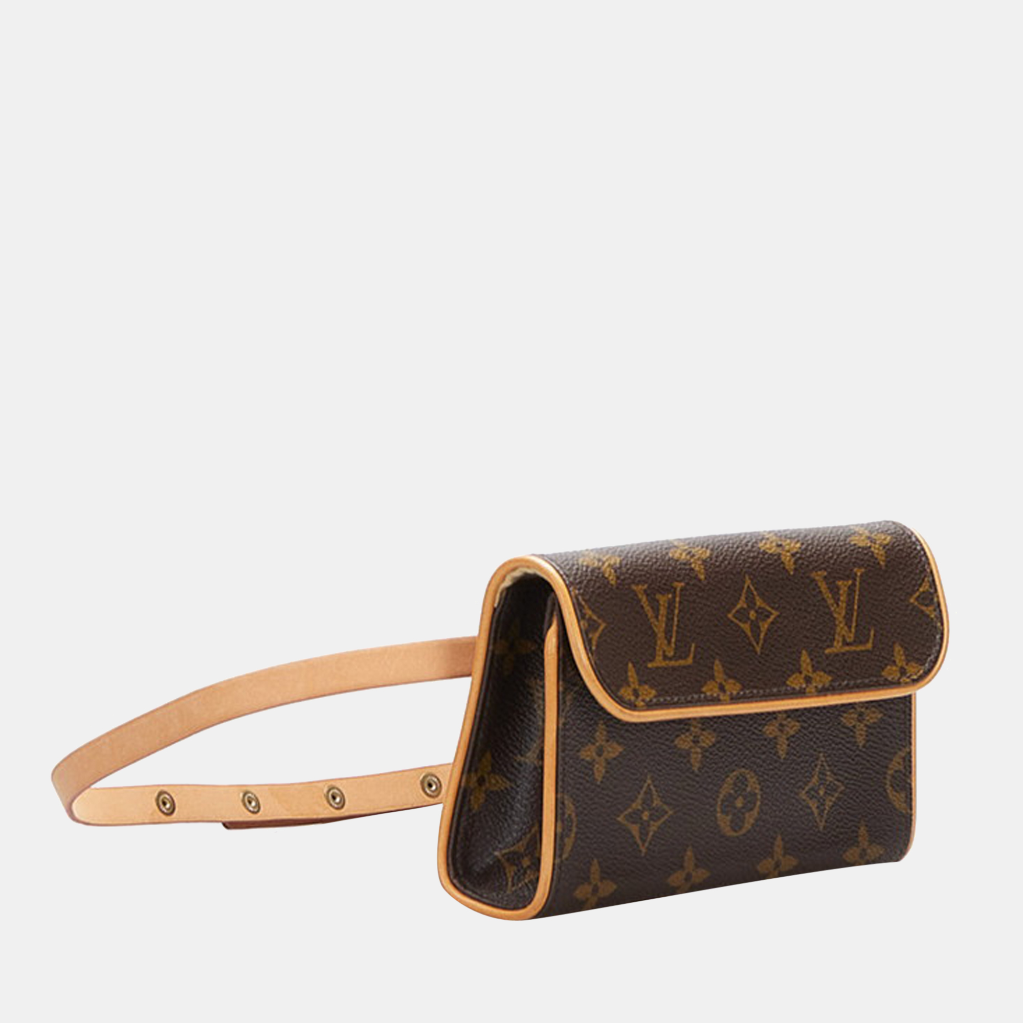 

Louis Vuitton Brown Canvas Monogram Pochette Florentine bag